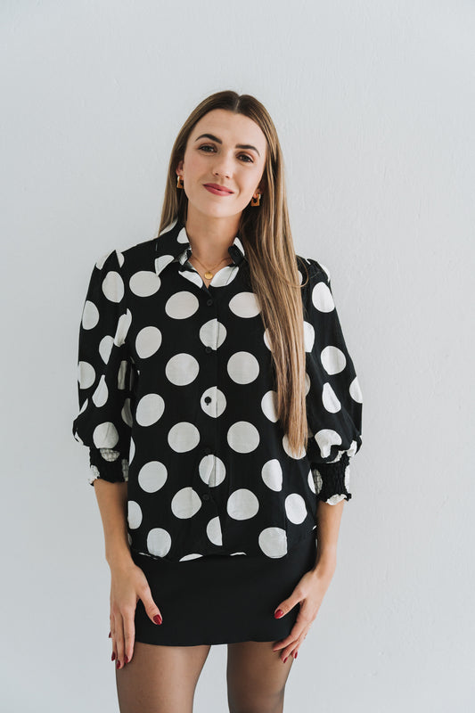 Annie Blouse Black | One Size / Fits 30-34