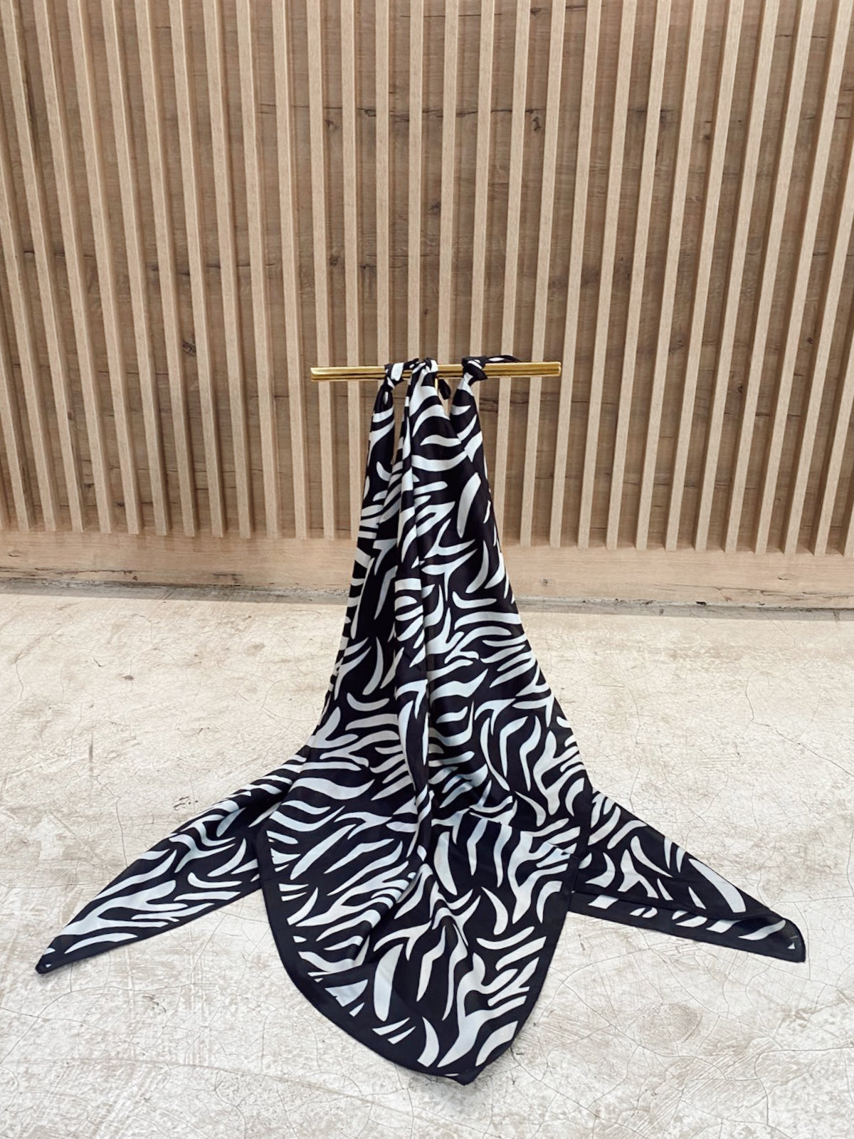 Silk Scarf Zebra