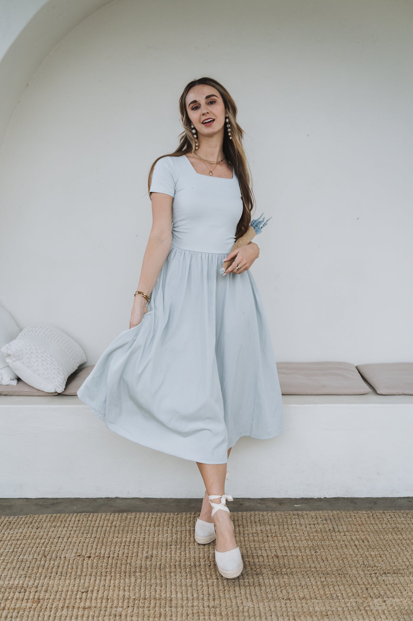 Soft Blue Dress