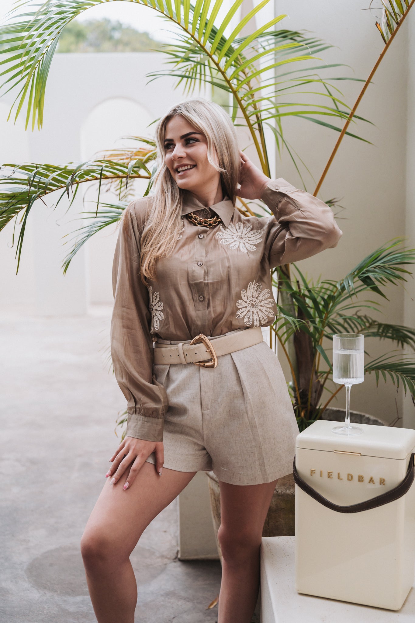 Embossed Blouse Stone