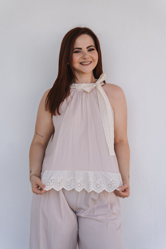 Lacey Set Top Pink | One Size / Fits 30-34