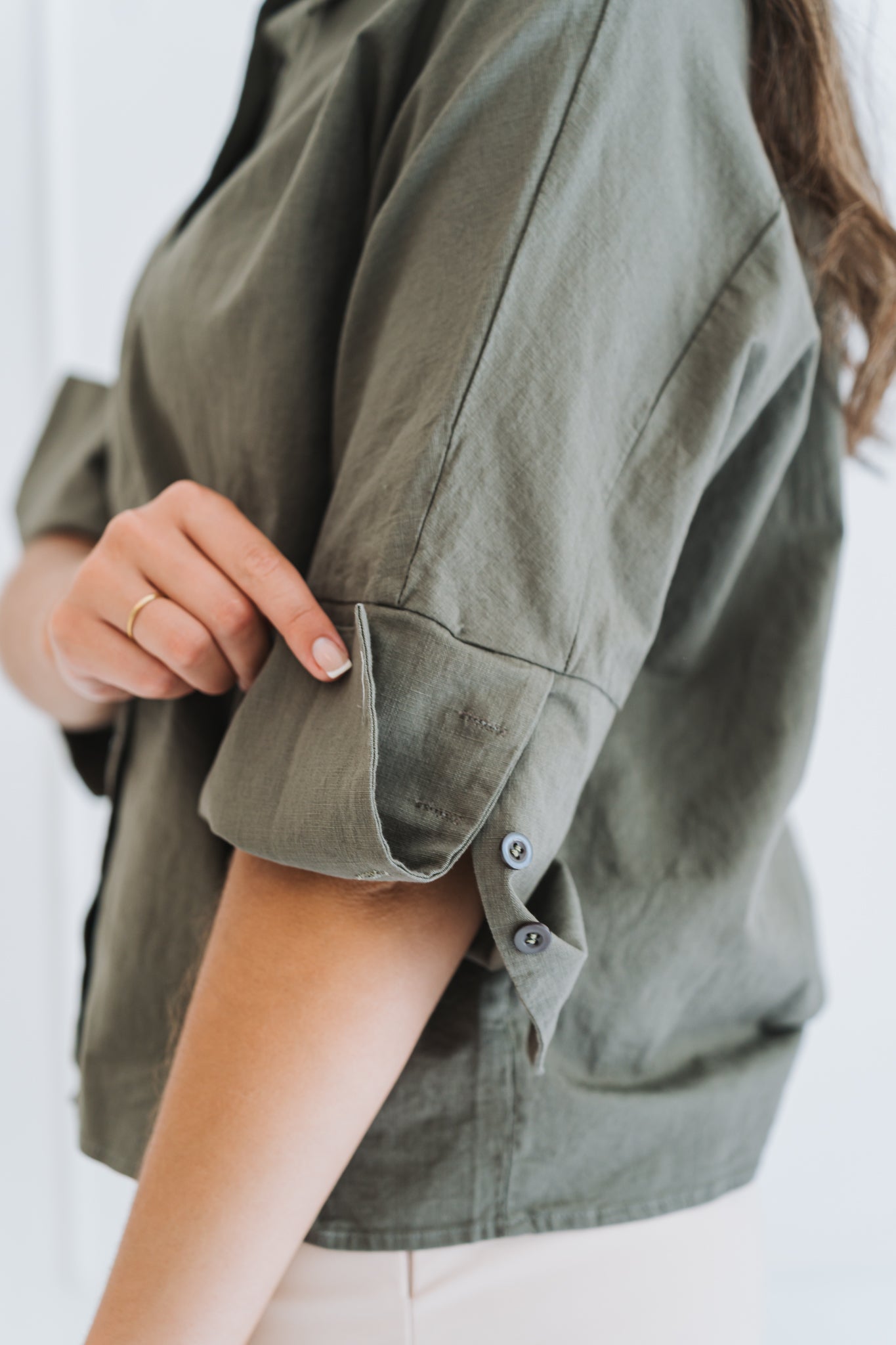 Mary Blouse Charcoal