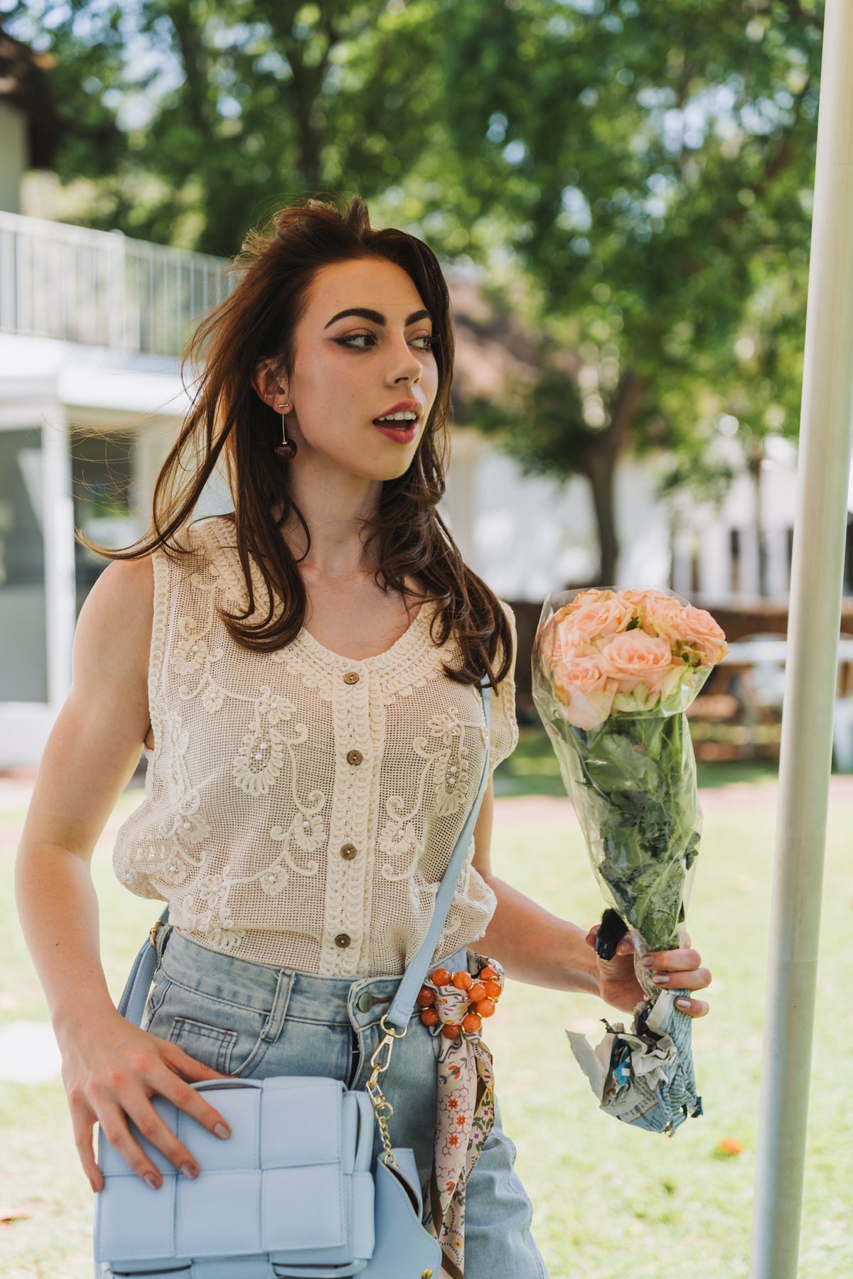 Bohemian Waistcoat Cream| One Size/ its 30-34