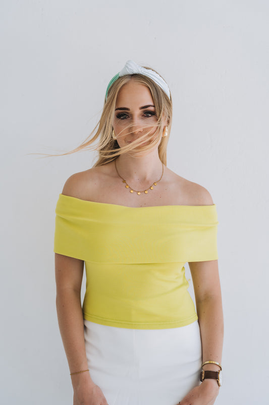 Mia Off Shoulder Neon