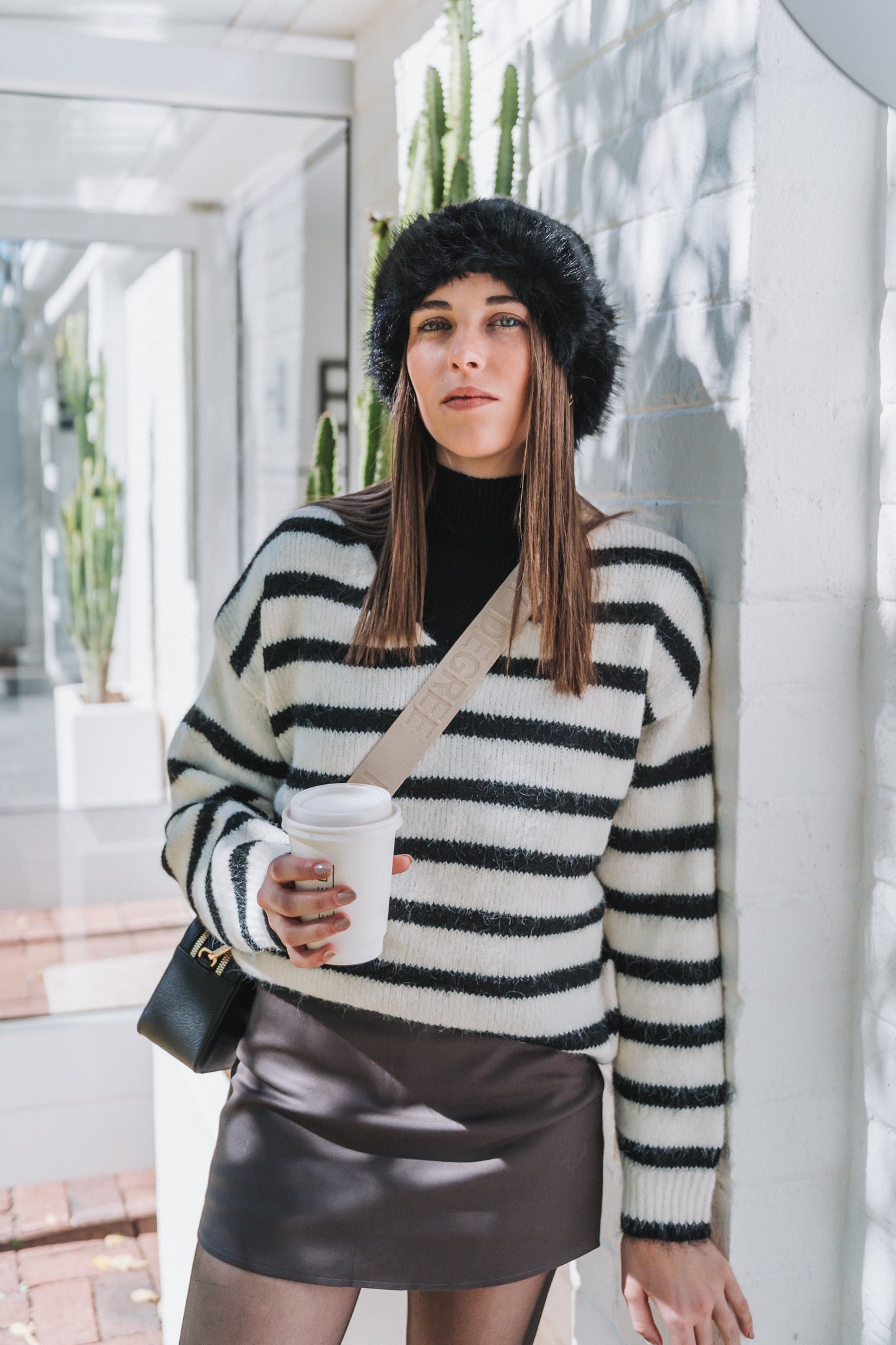 Stripe Sweater Black | One Size / 32-36