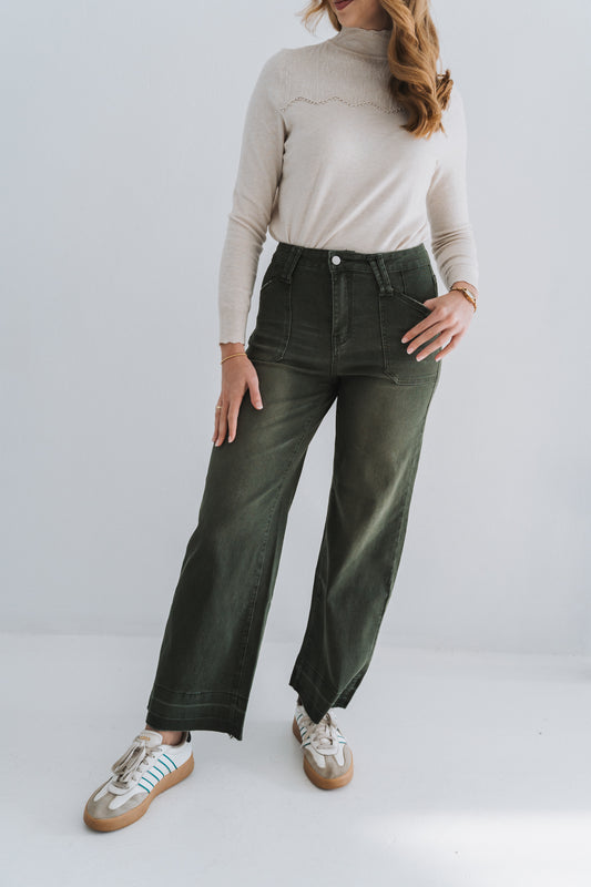 Army Green Denim