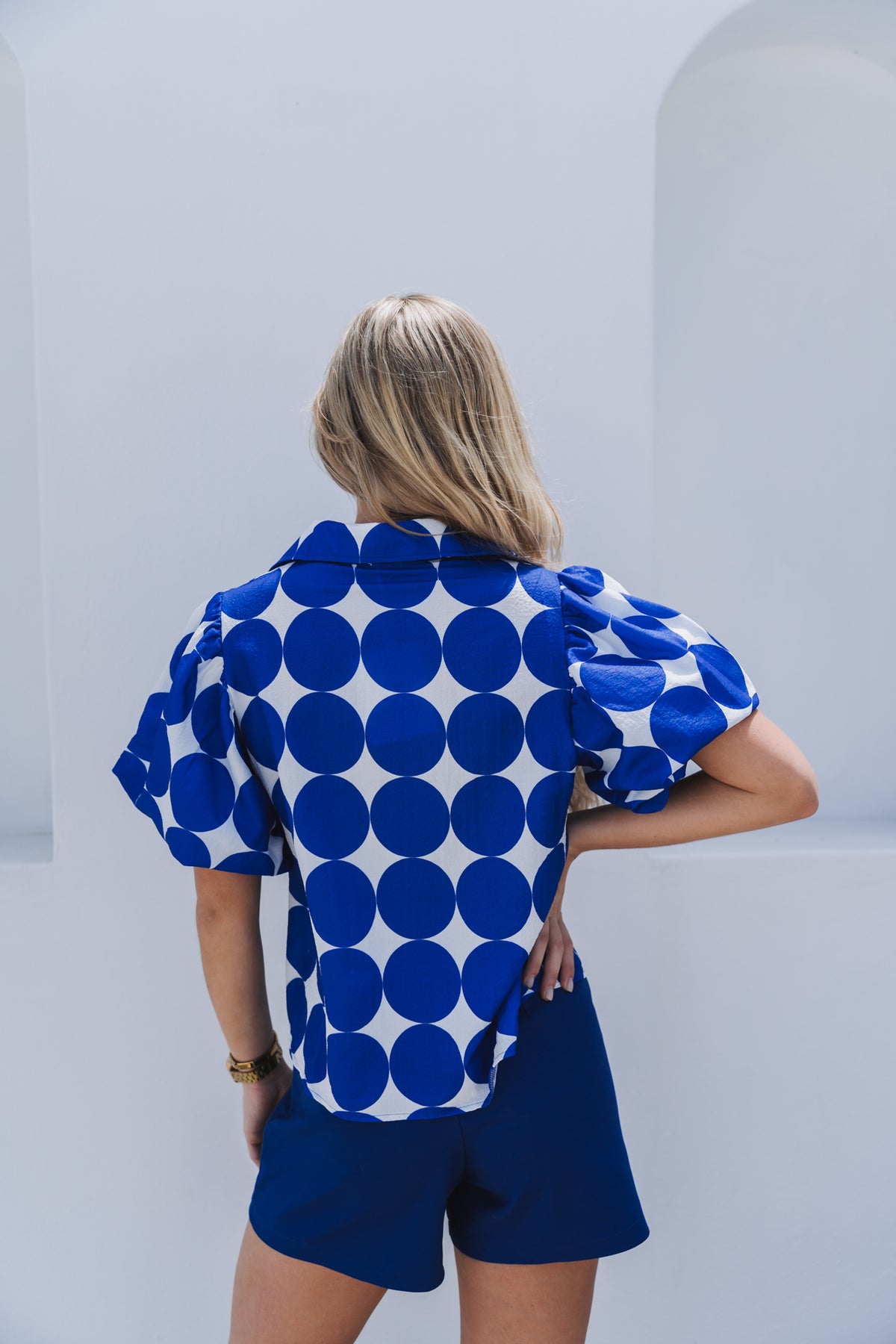 Statement Blouse Blue | One Size / Fits 30-34