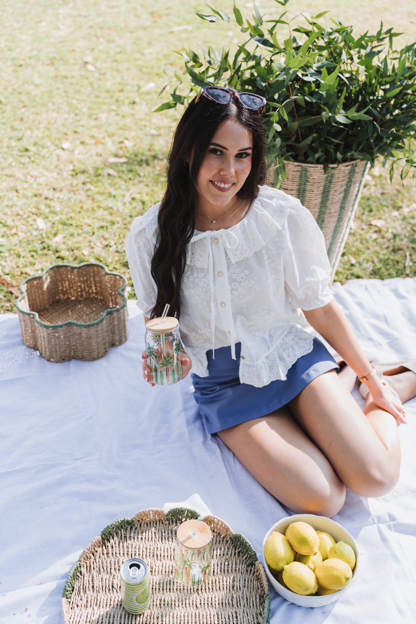 Vintage Lace Top White | One Size / Fits 30-34
