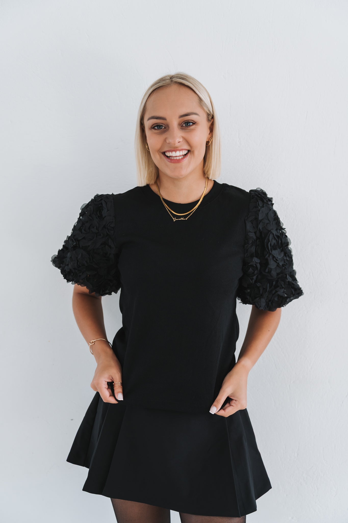Black Puff Tee