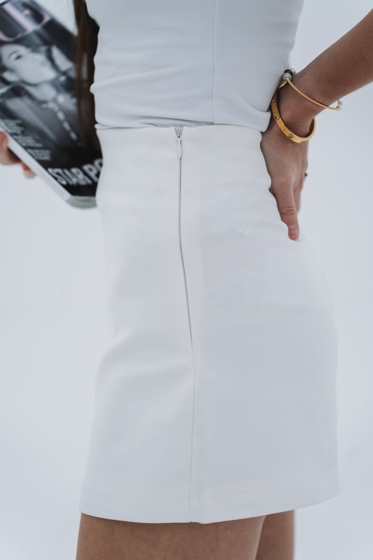 Stacy Skort White