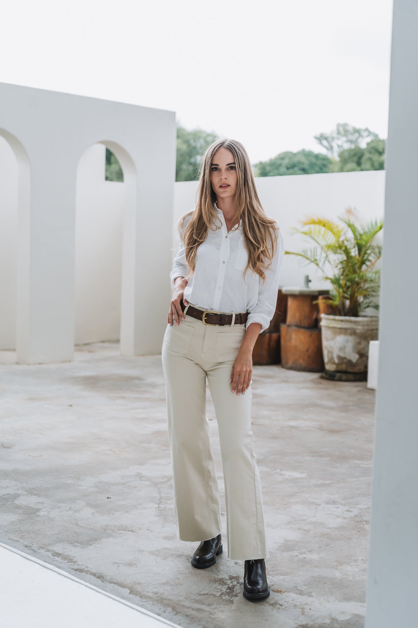 Palms Blouse | Available in Sizes S-XL