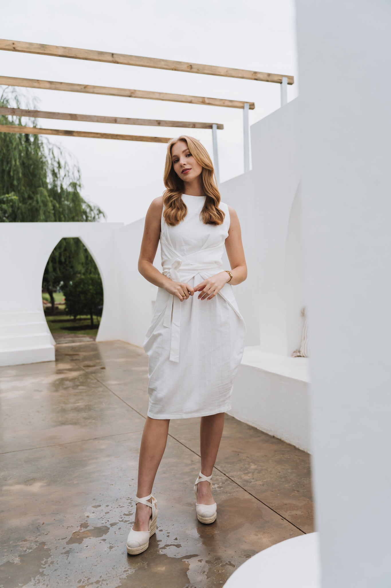 Beatrice Dress White