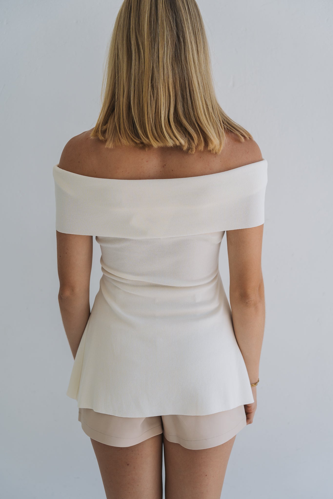 Pastel Off Shoulder White