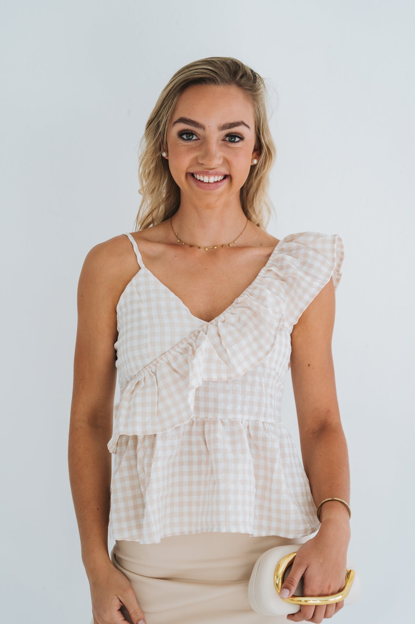 Picnic Frill Top Cream