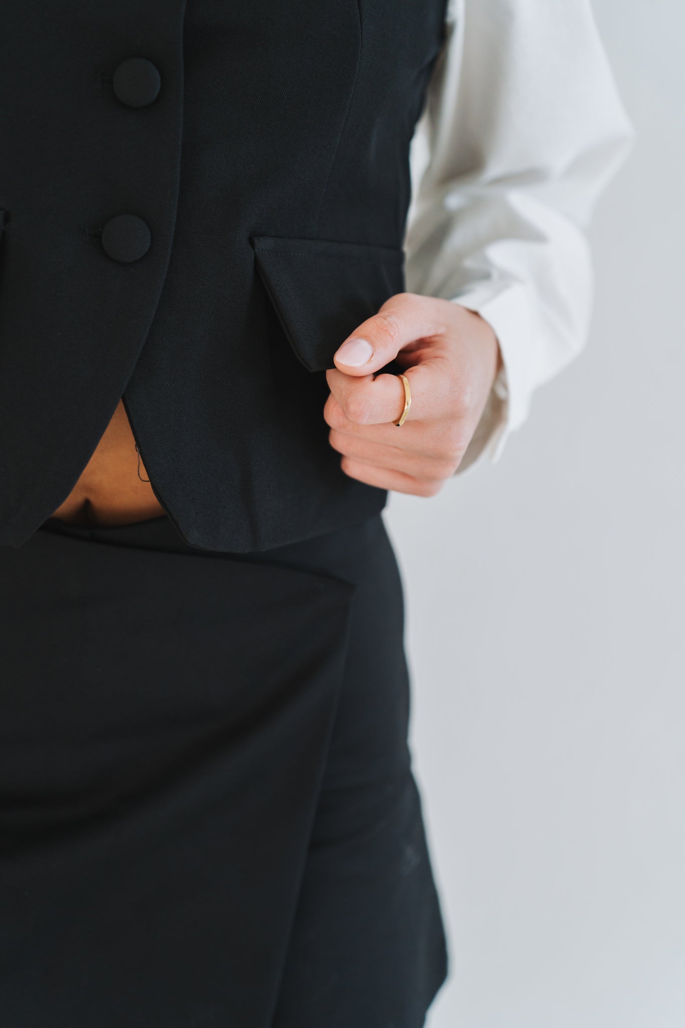 Office Waistcoat Black | One Size / Fits 30-32