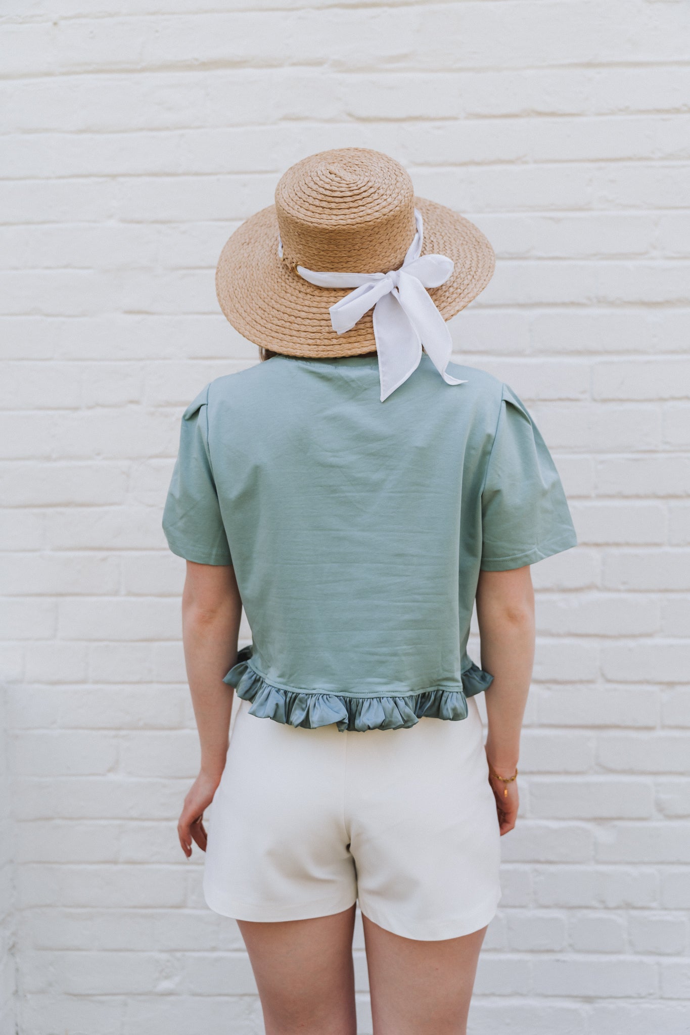 Frill Tee Teal