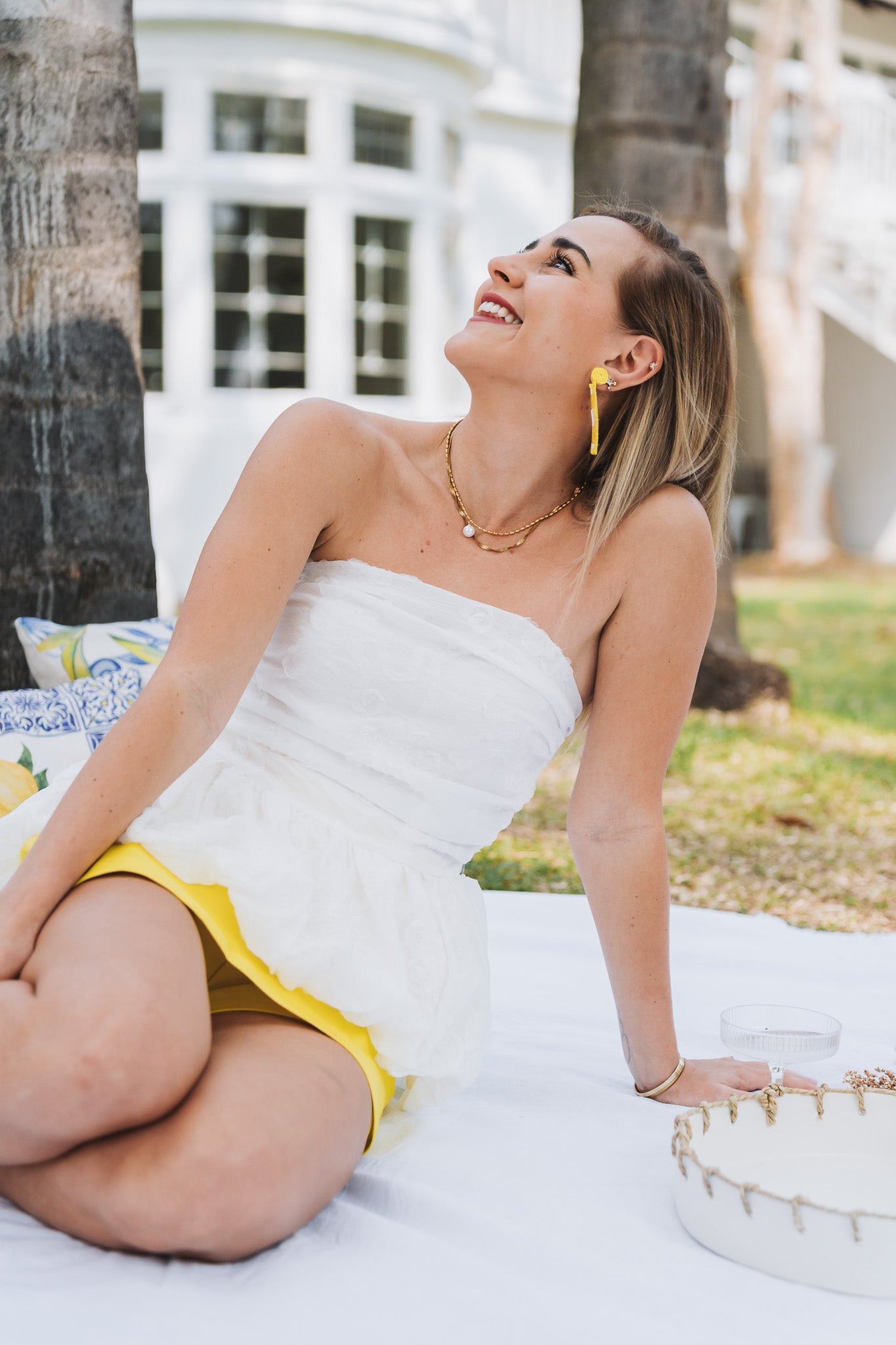 Rosey Top White