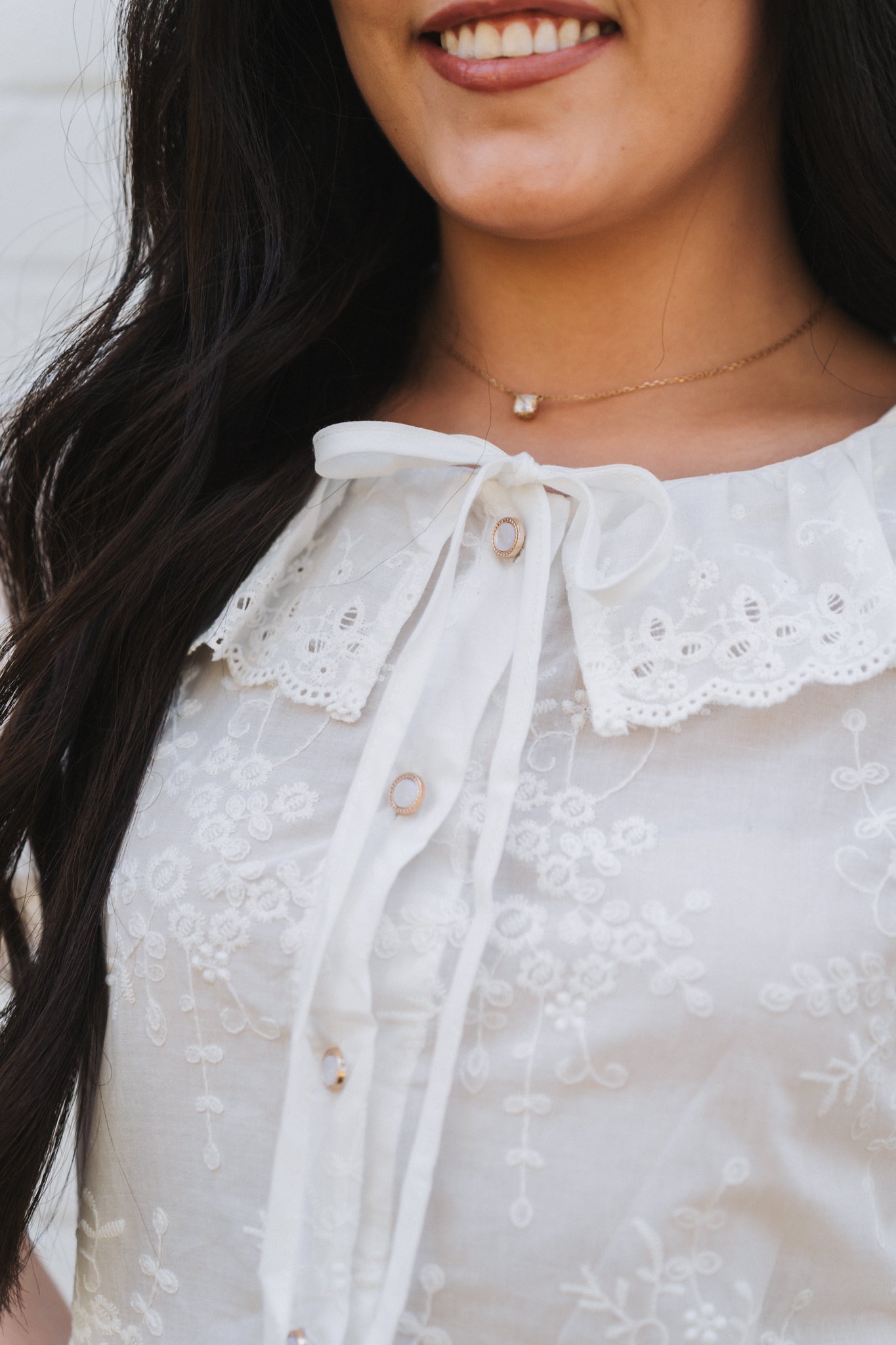 Vintage Lace Top White | One Size / Fits 30-34