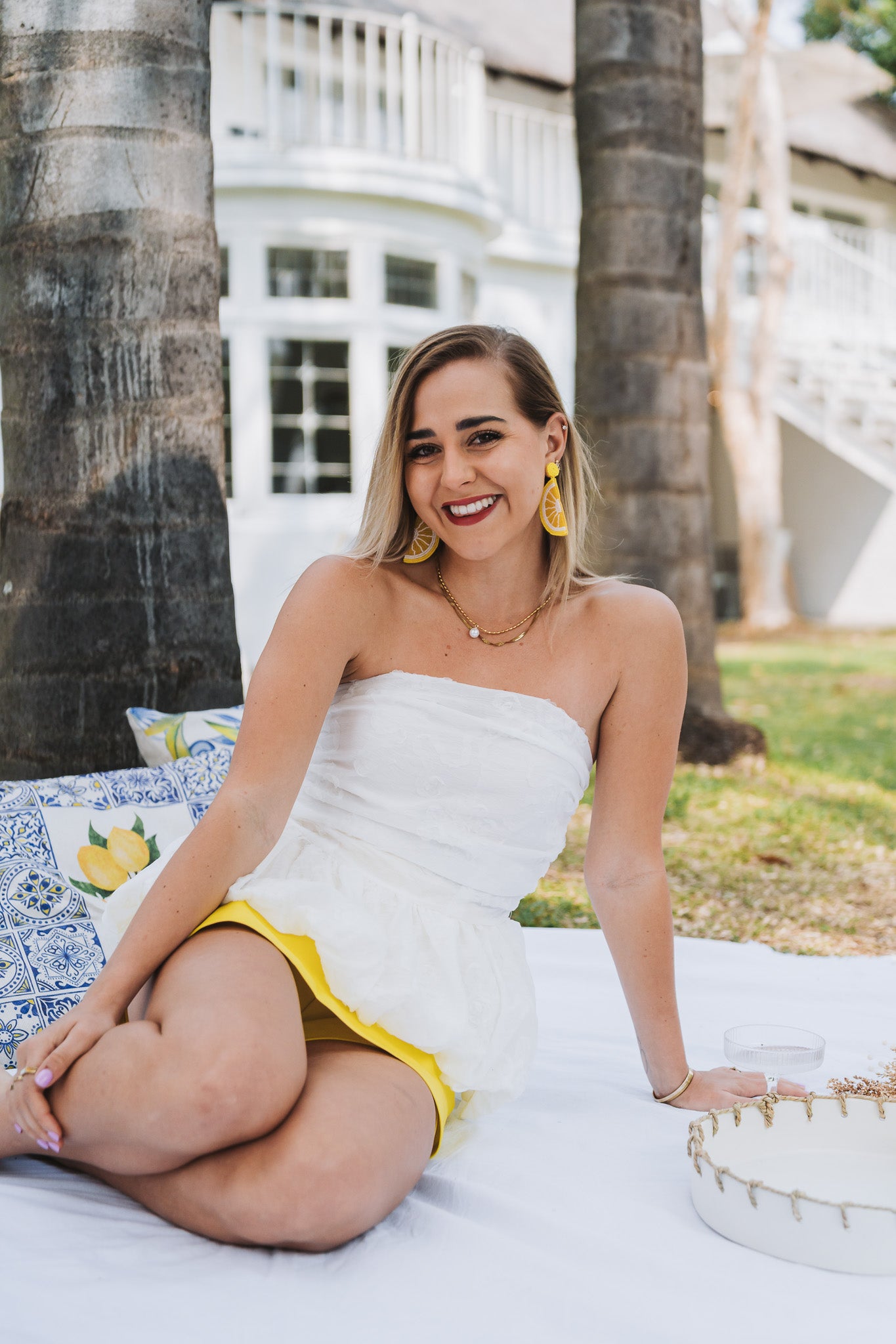 Rosey Top White