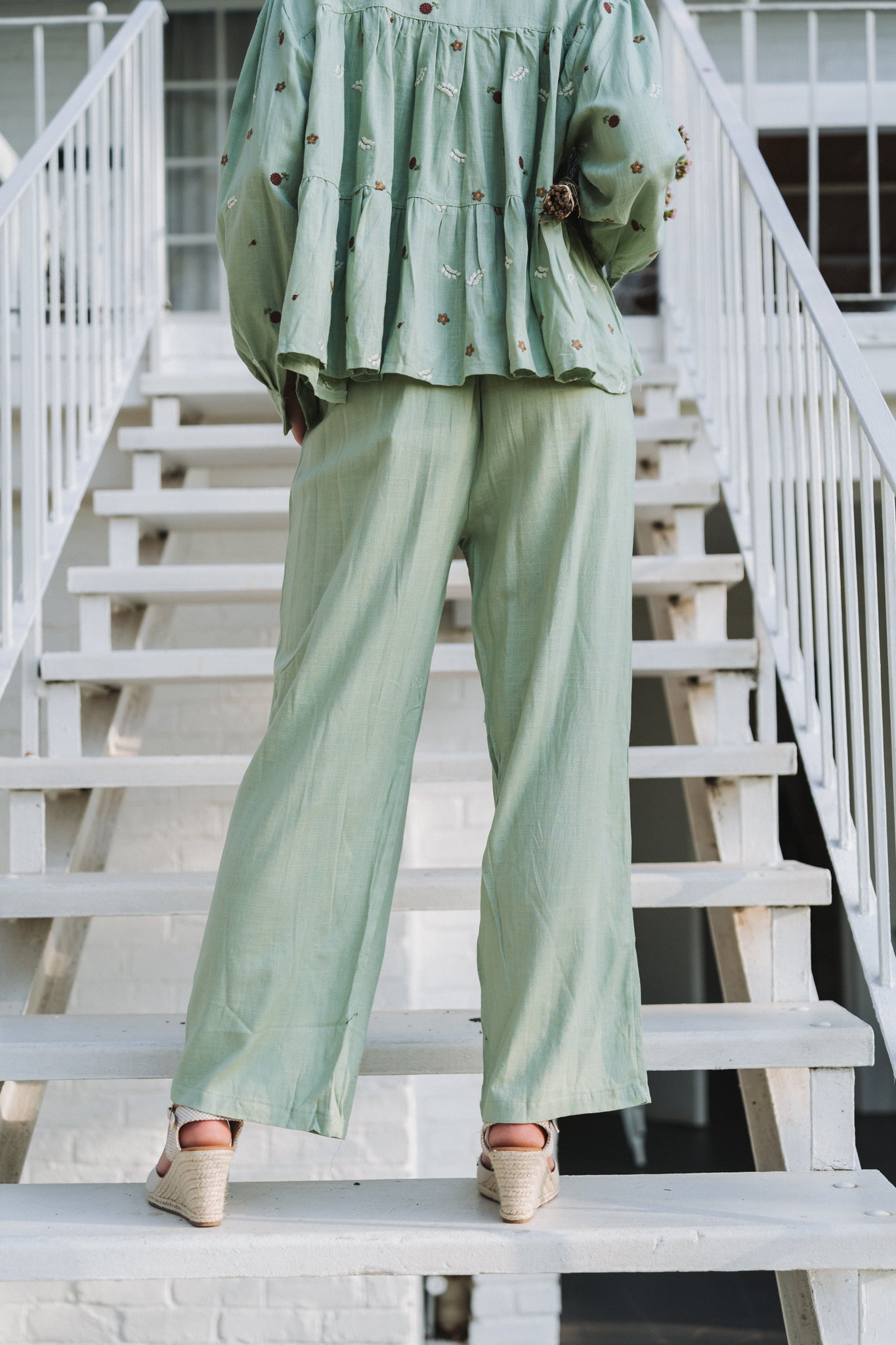 Lino Set Pant Mint | One Size / Fits 30-34