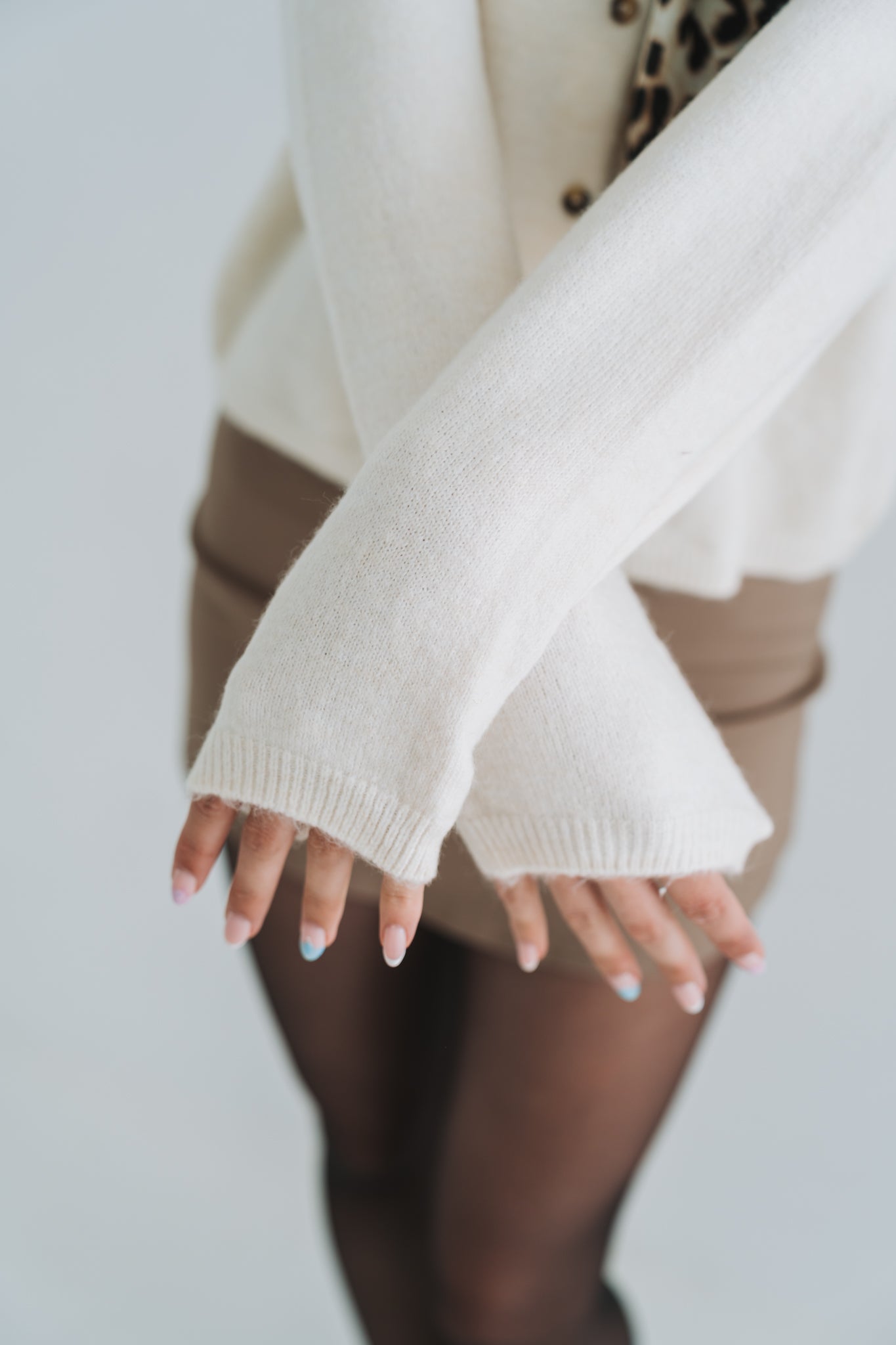 Cream Cardi | Available in Sizes S, M, L