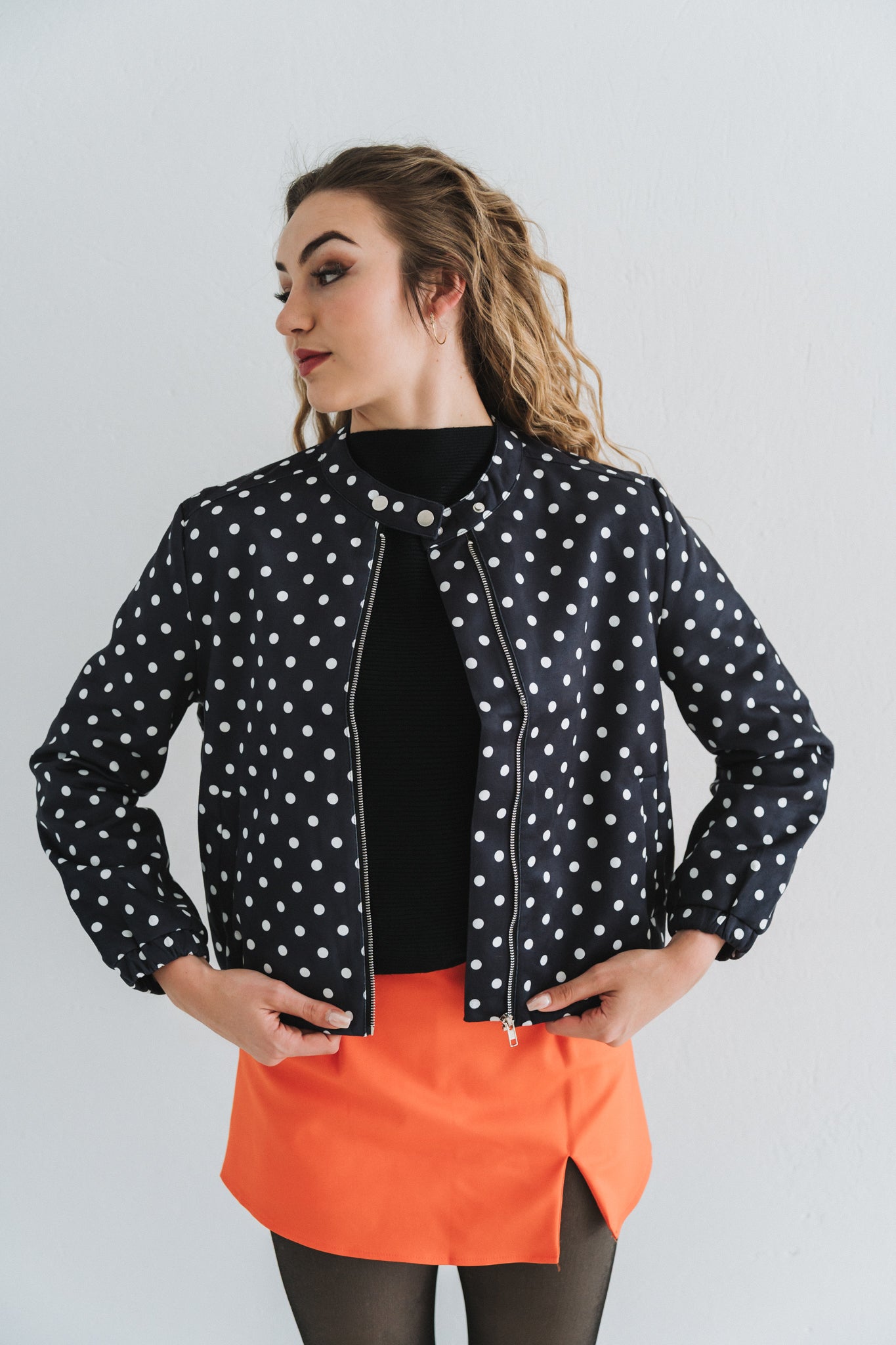 Polka Jacket Black | One Size / 30-34