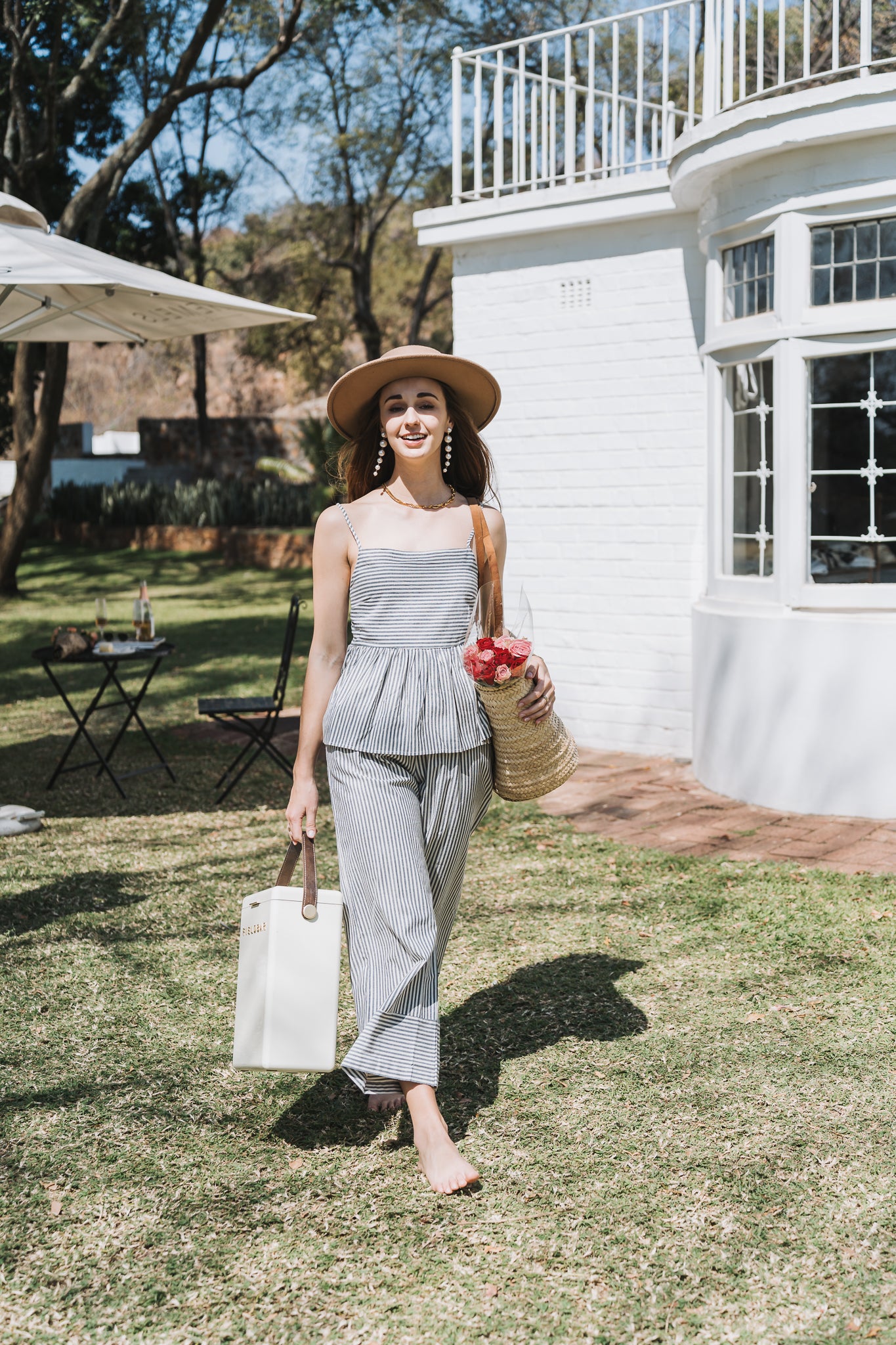 Poppy Set Top Grey