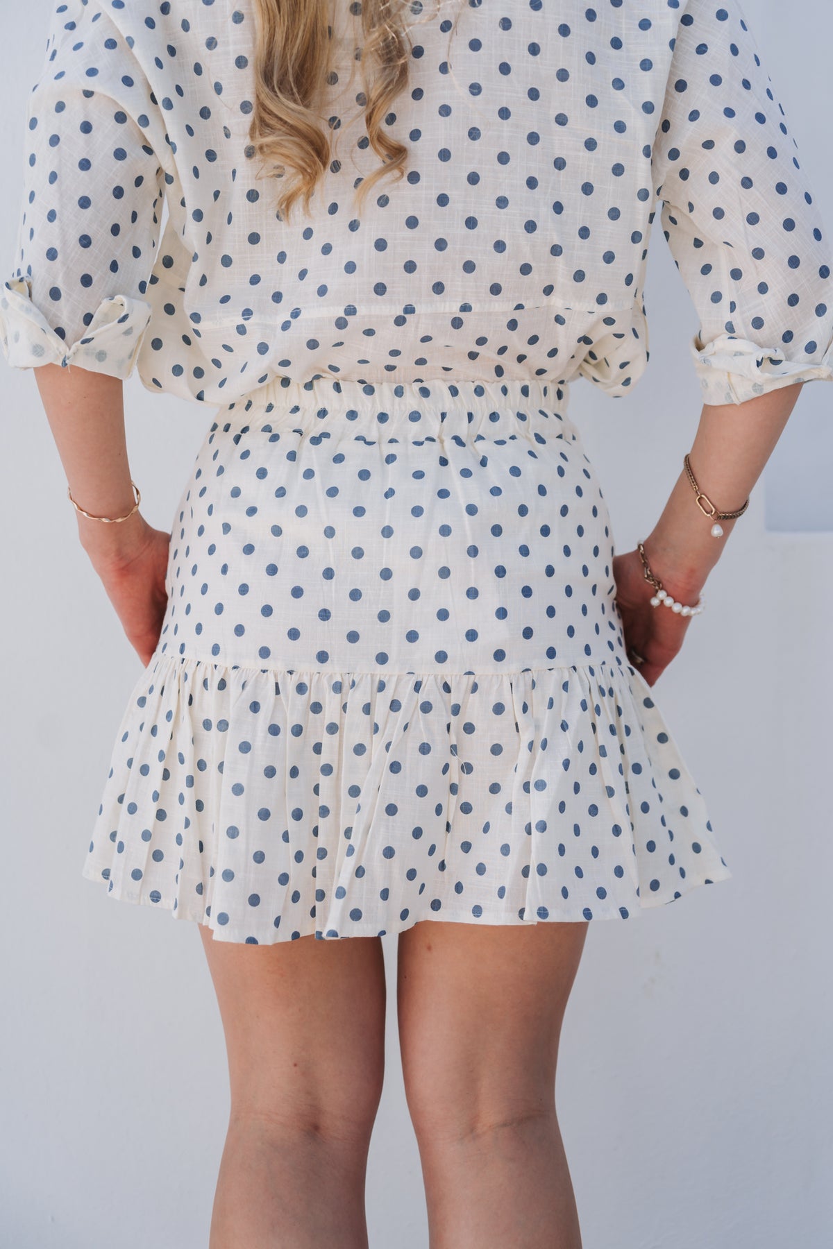Polka Skirt Blue