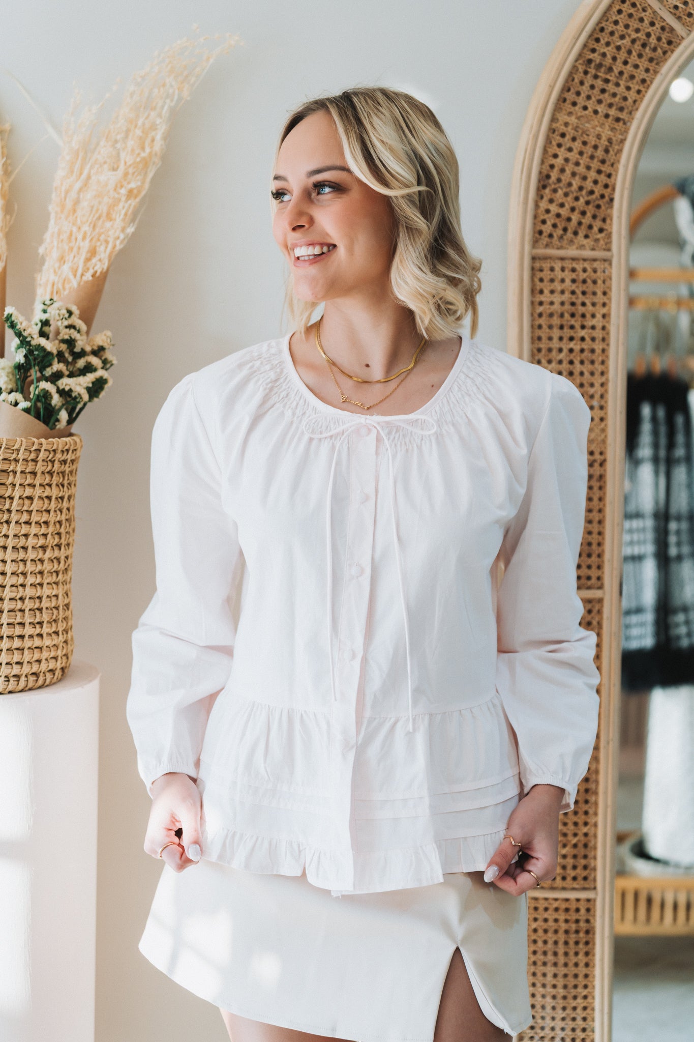 Bella Blouse Pink