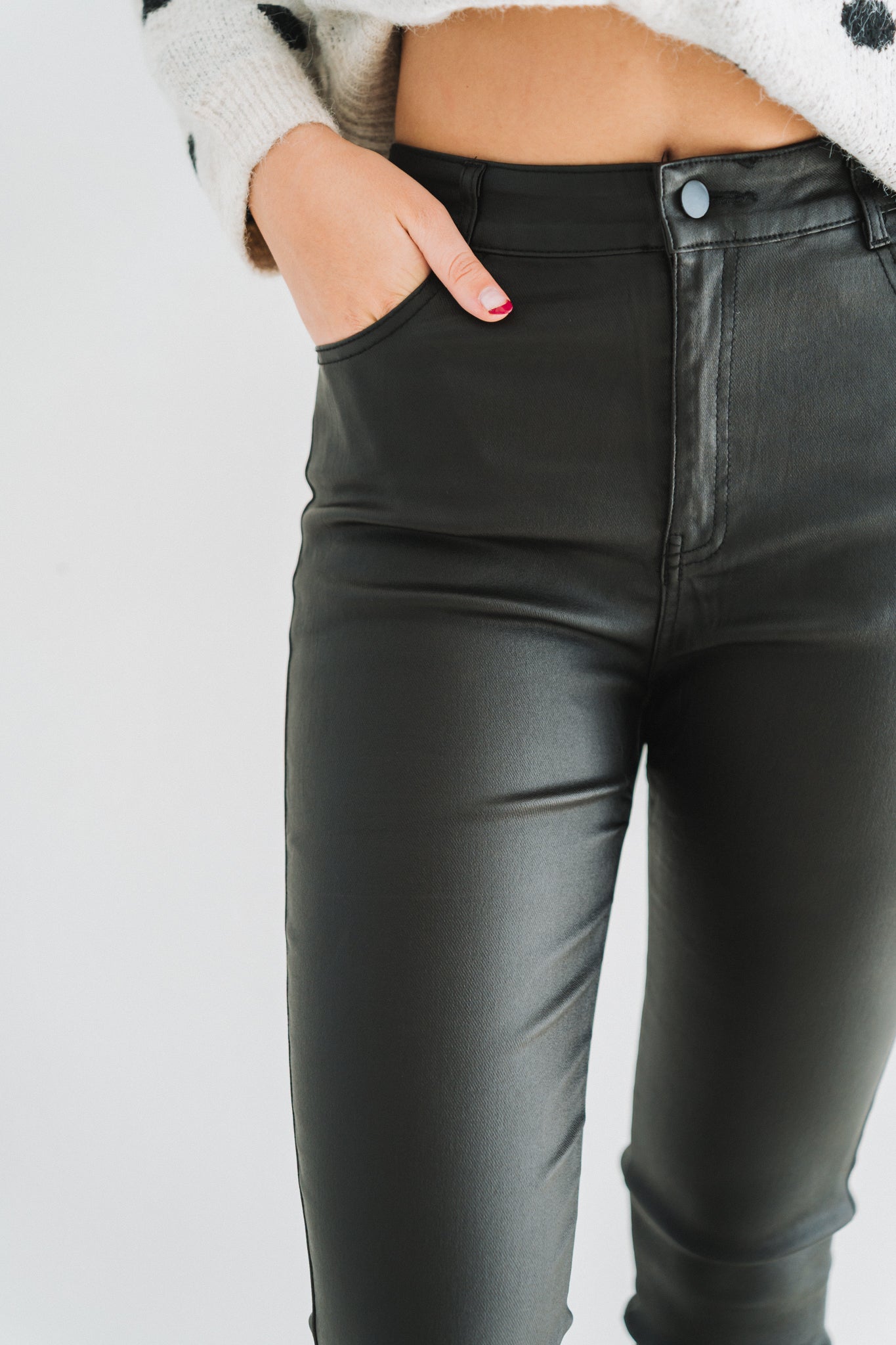 Pleather Pants Black