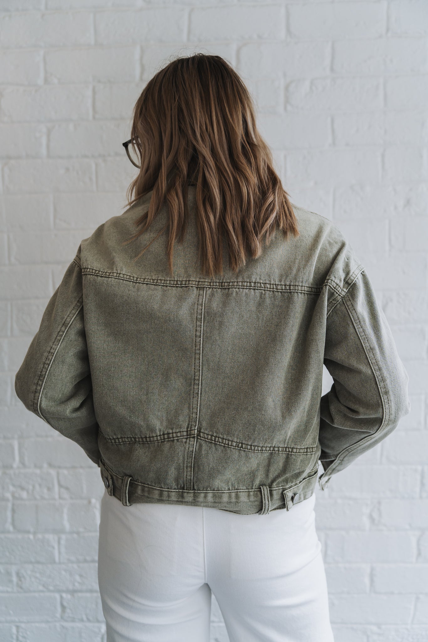 Olive Denim Jacket