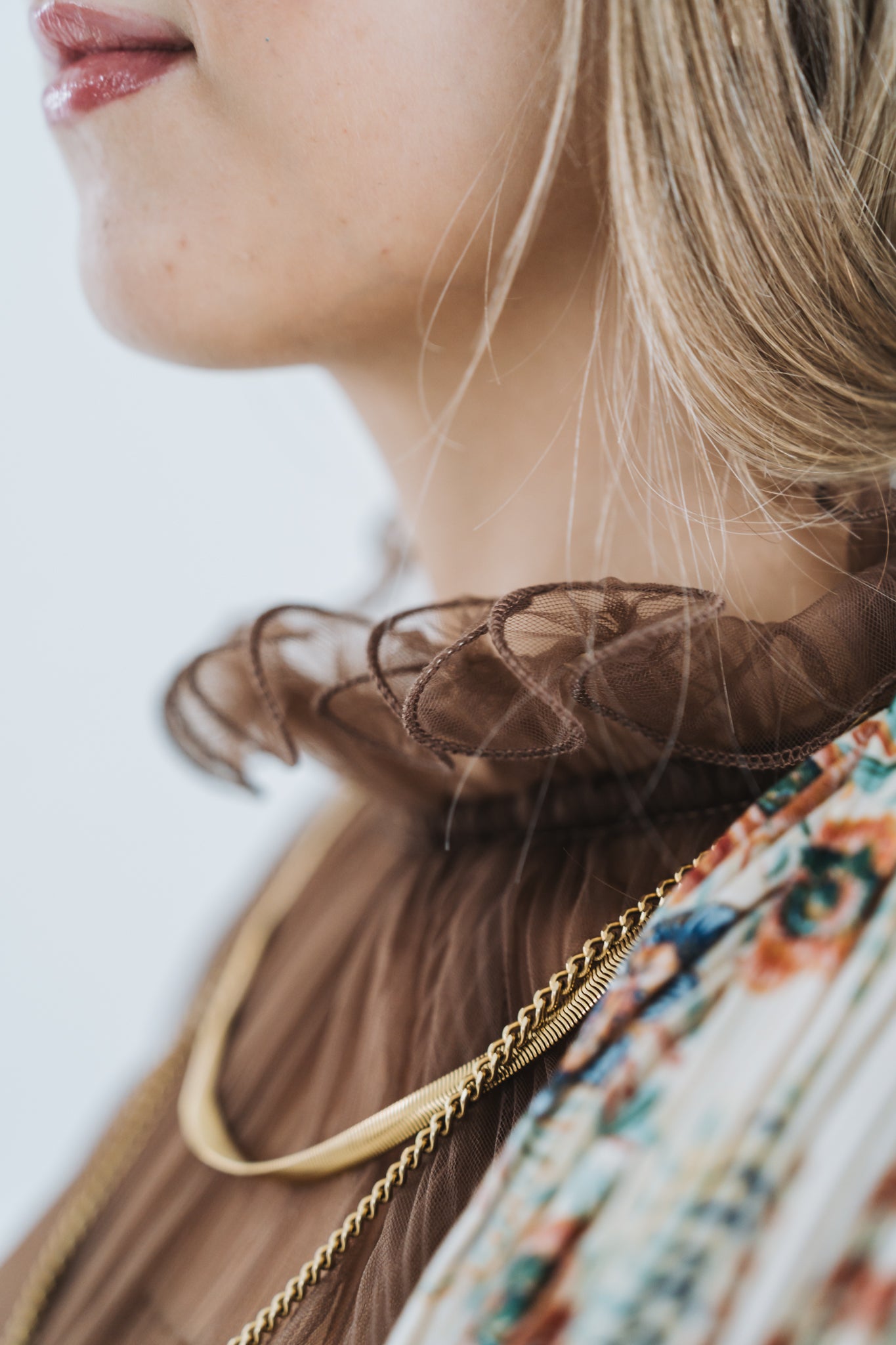 Sabrina Mesh Top Brown | One Size / Fits 30-34