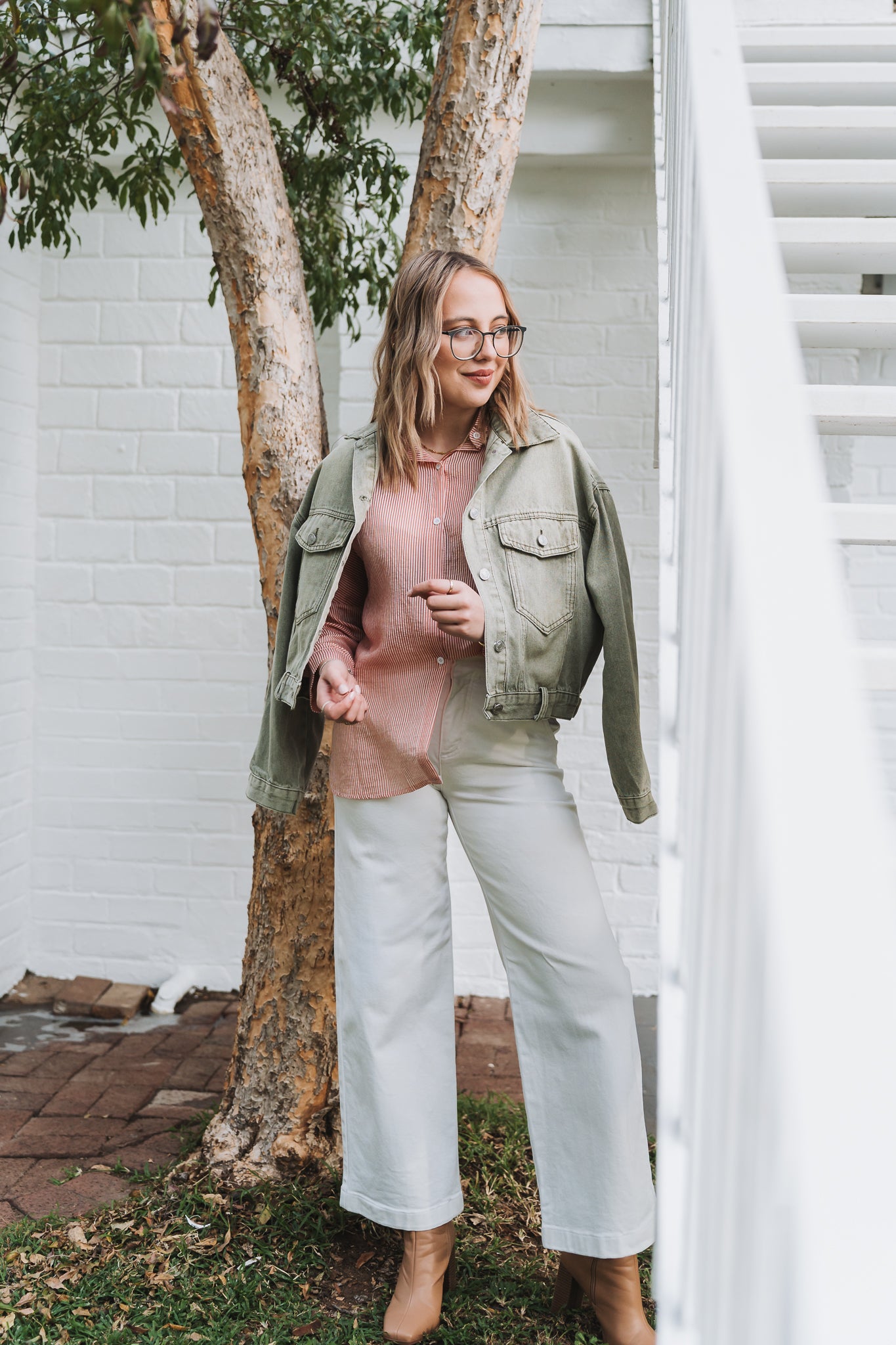 Olive Denim Jacket