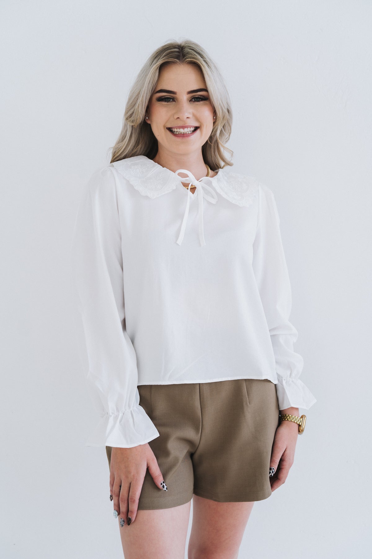 Vintage Collar Blouse | One Size / Fits 30-34
