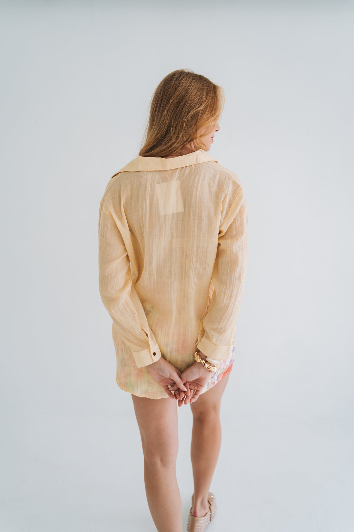 Beach Blouse Yellow | One Size / Fits 30-36