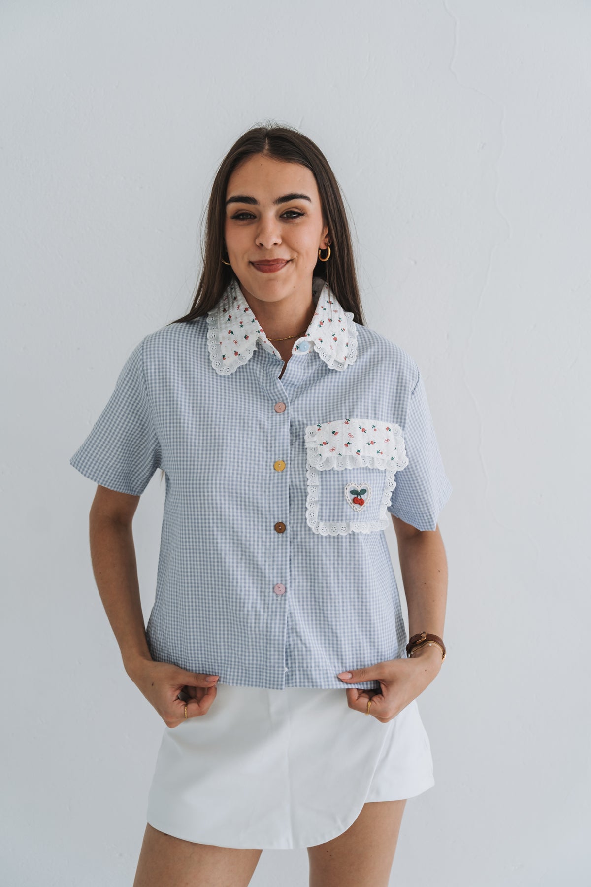 Picnic Top Light Blue | One Size / Fits 30-34