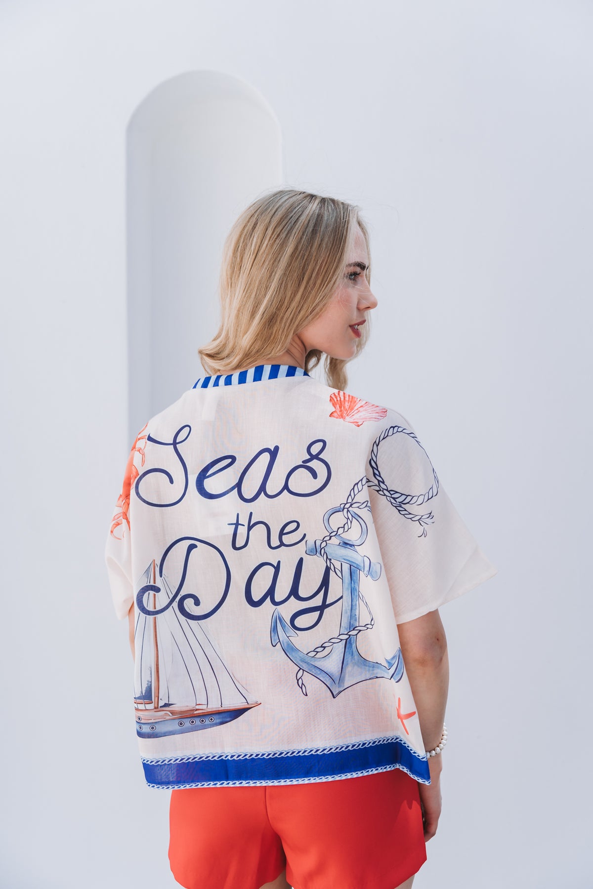 Coastal Blouse Blue | One Size / Fits 32-36