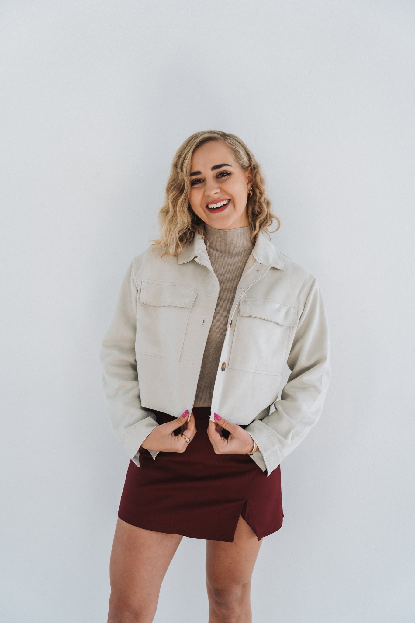 Tay Velvet Jacket Cream | One Size / Fits 30-34