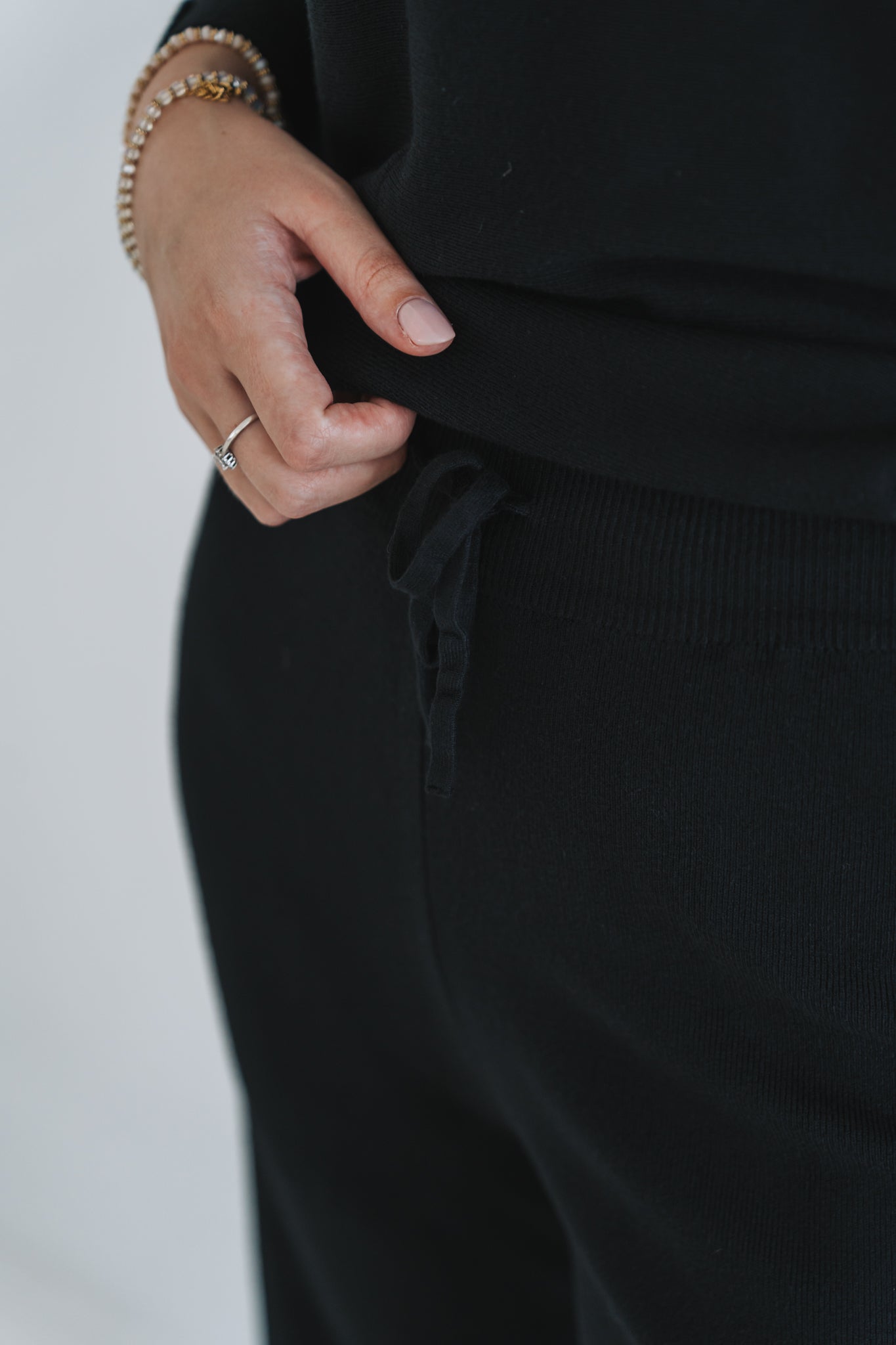 Button Set Trouser Black