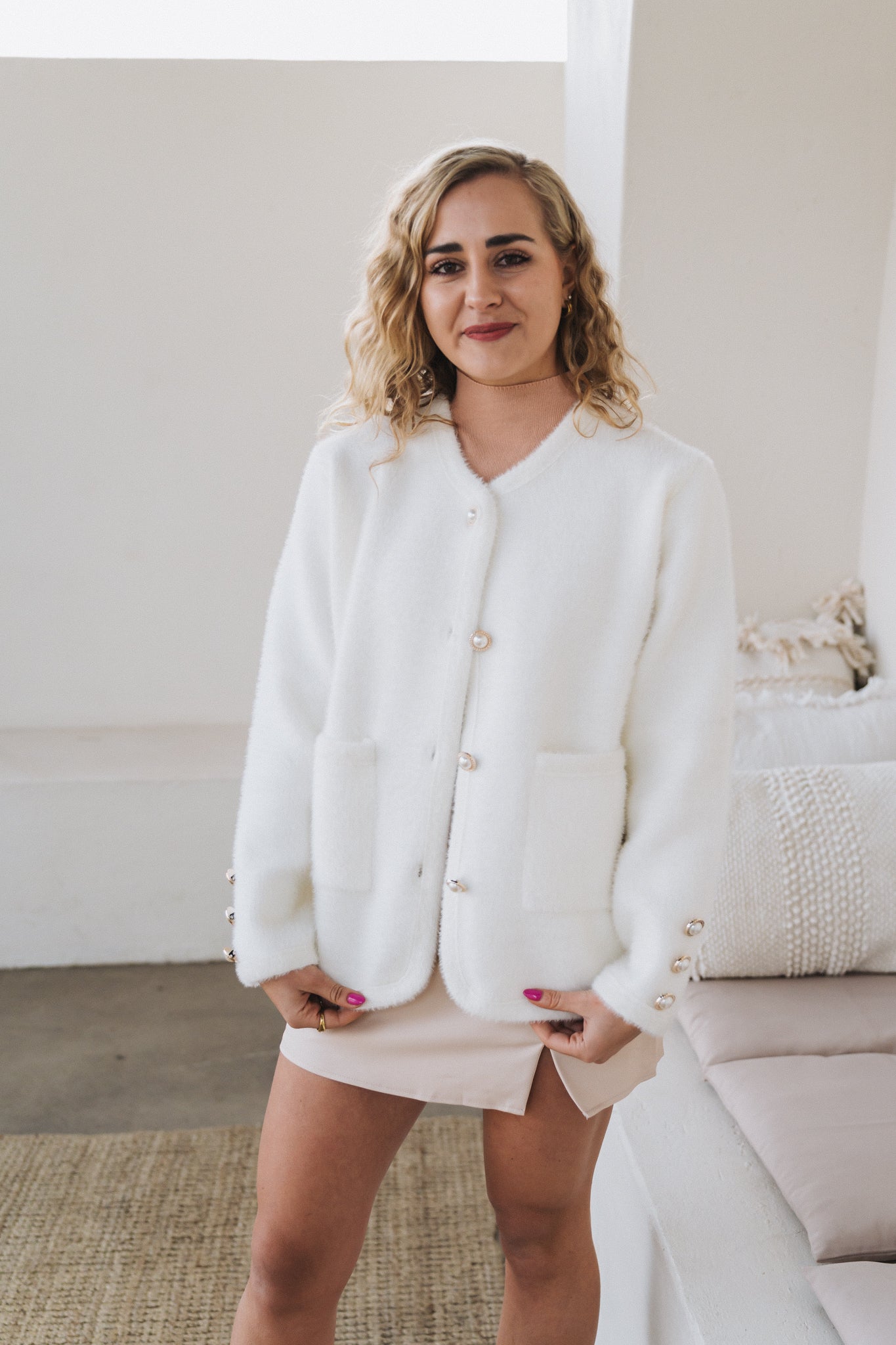 White Cardigan | One Size / Fits 30-36