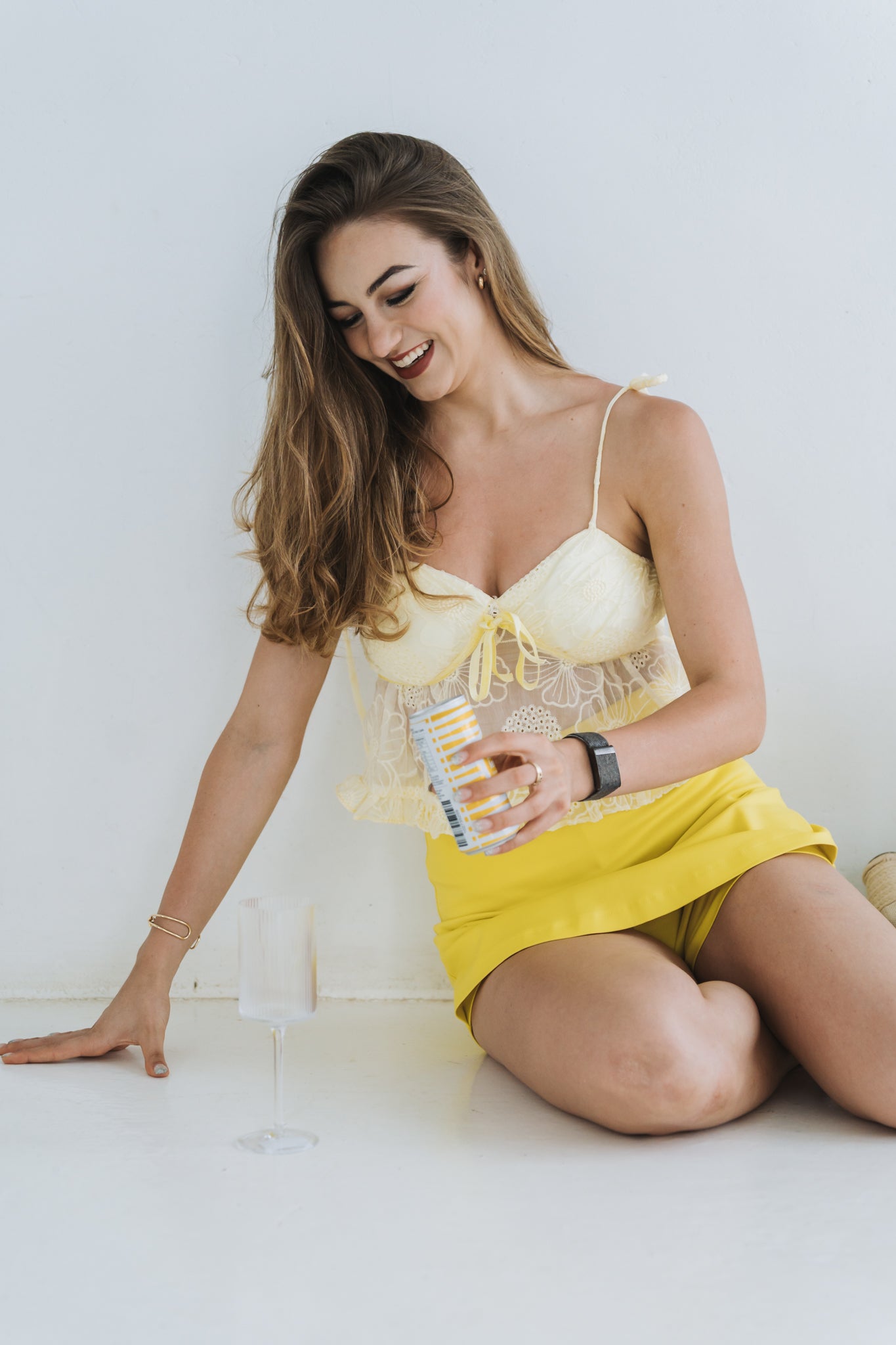 Yellow Lace Top