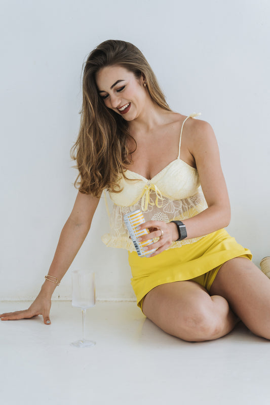 Yellow Lace Top
