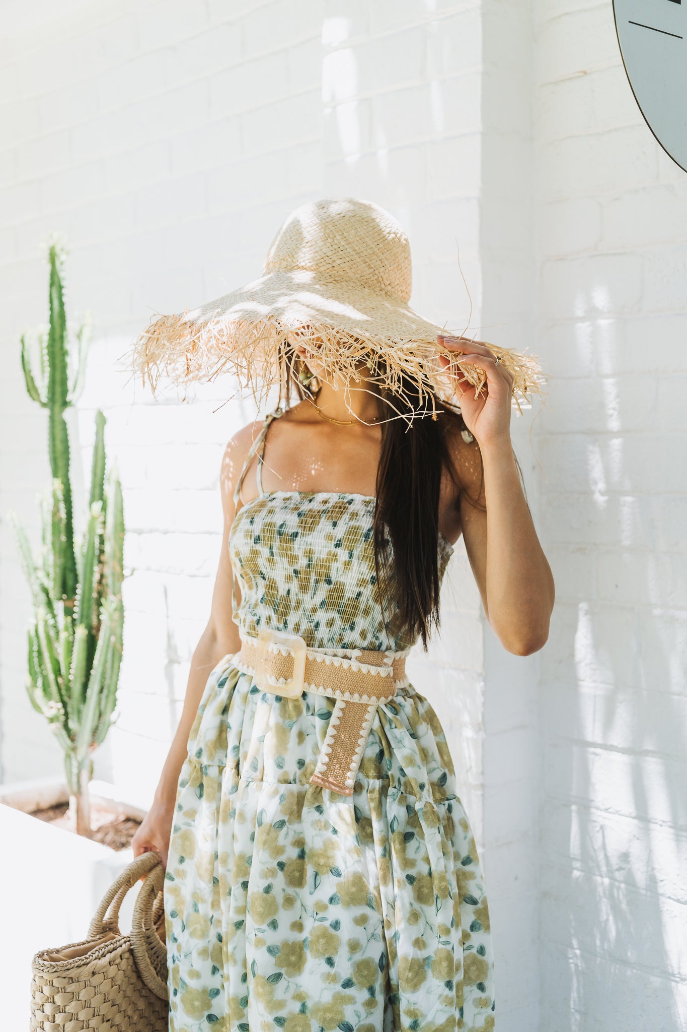 Boho Floral Dress Green