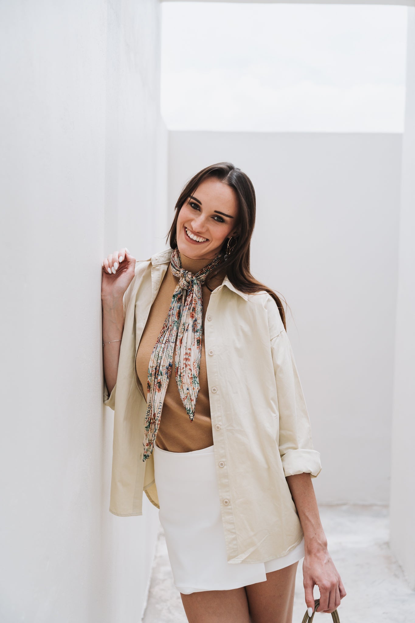 Cotton Blouse Cream | One Size / Fits 32-36