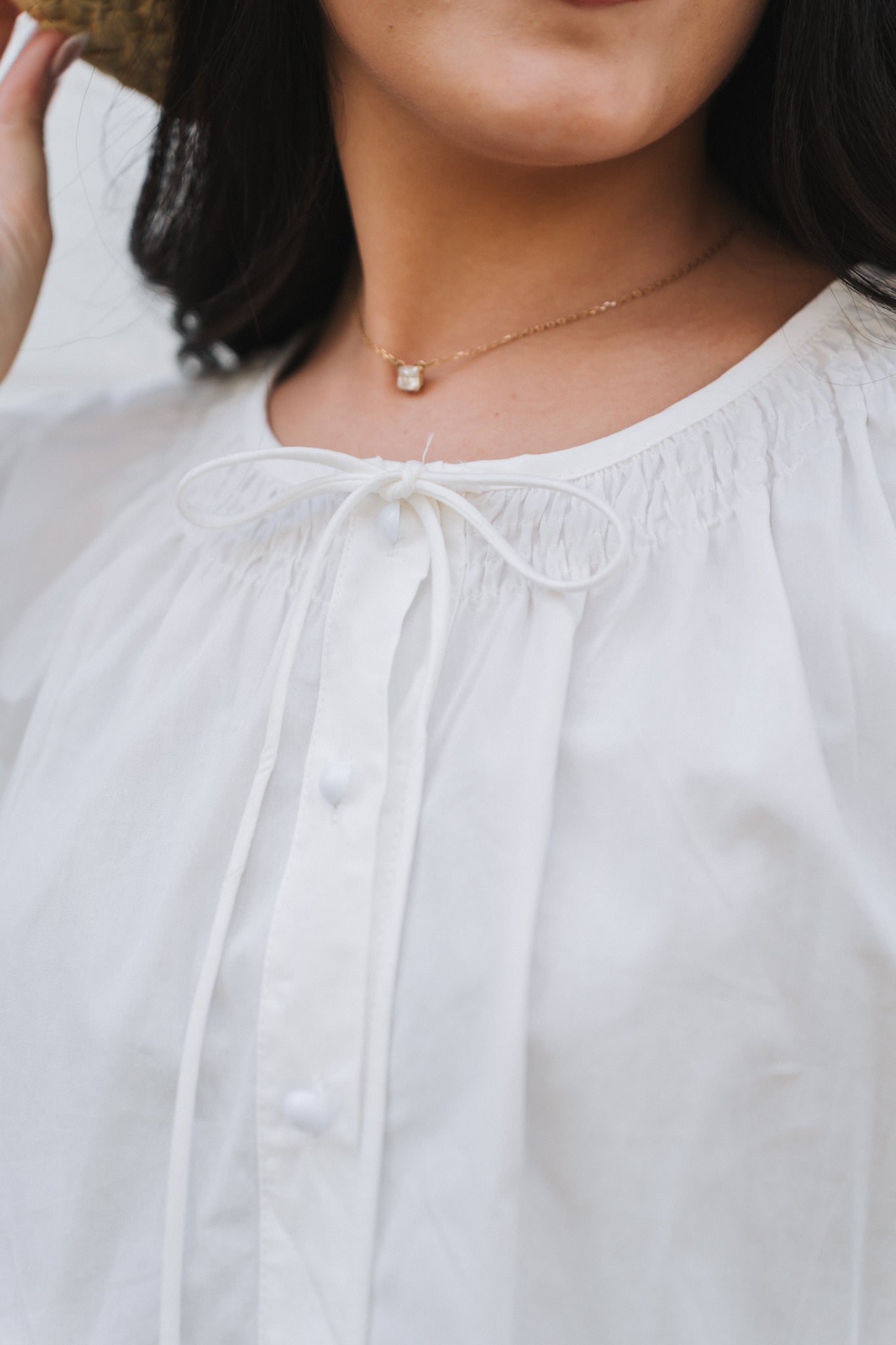 Bella Blouse White | One Size / Fits 32-36