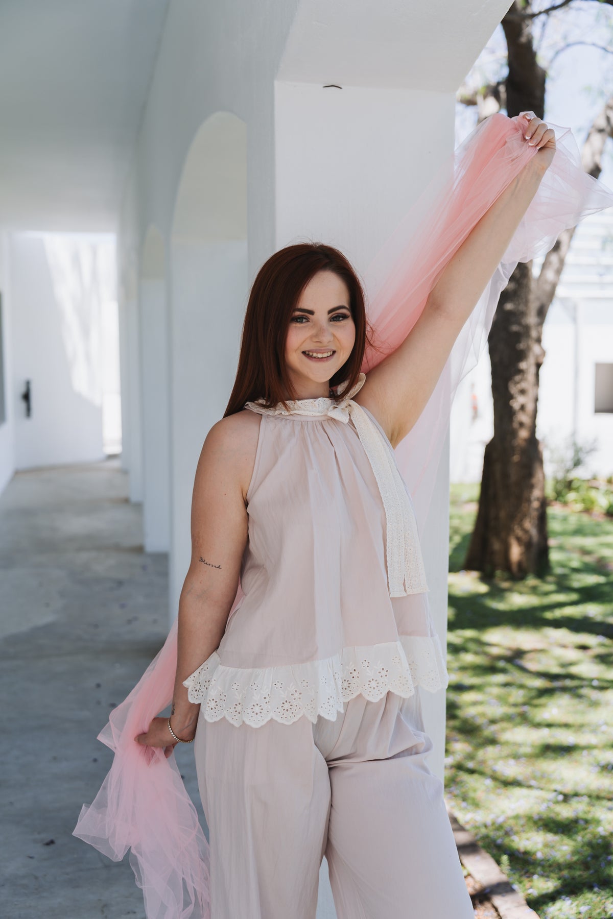 Lacey Set Top Pink | One Size / Fits 30-34