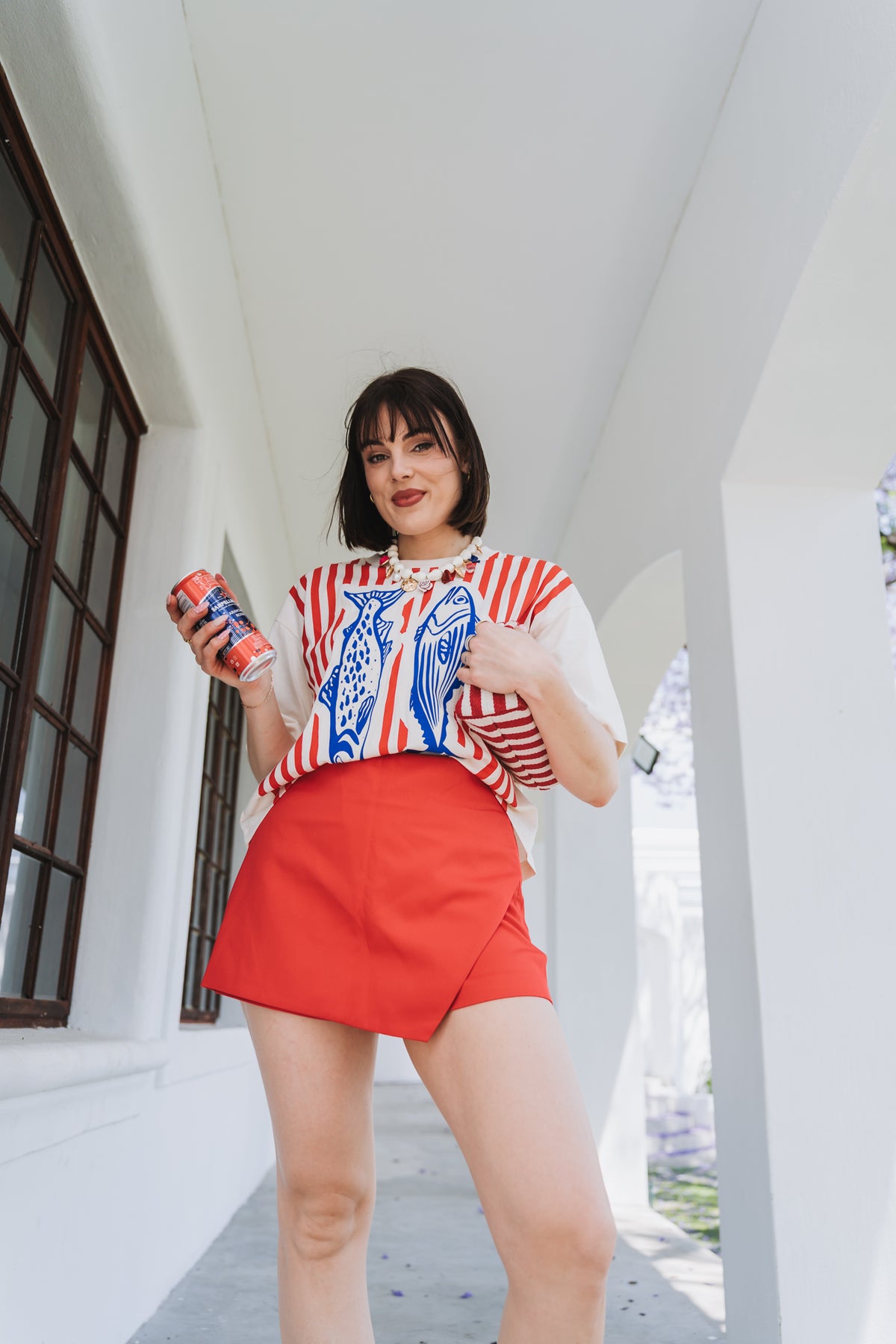 Sardine Tee Red | One Size / Fits 30-36
