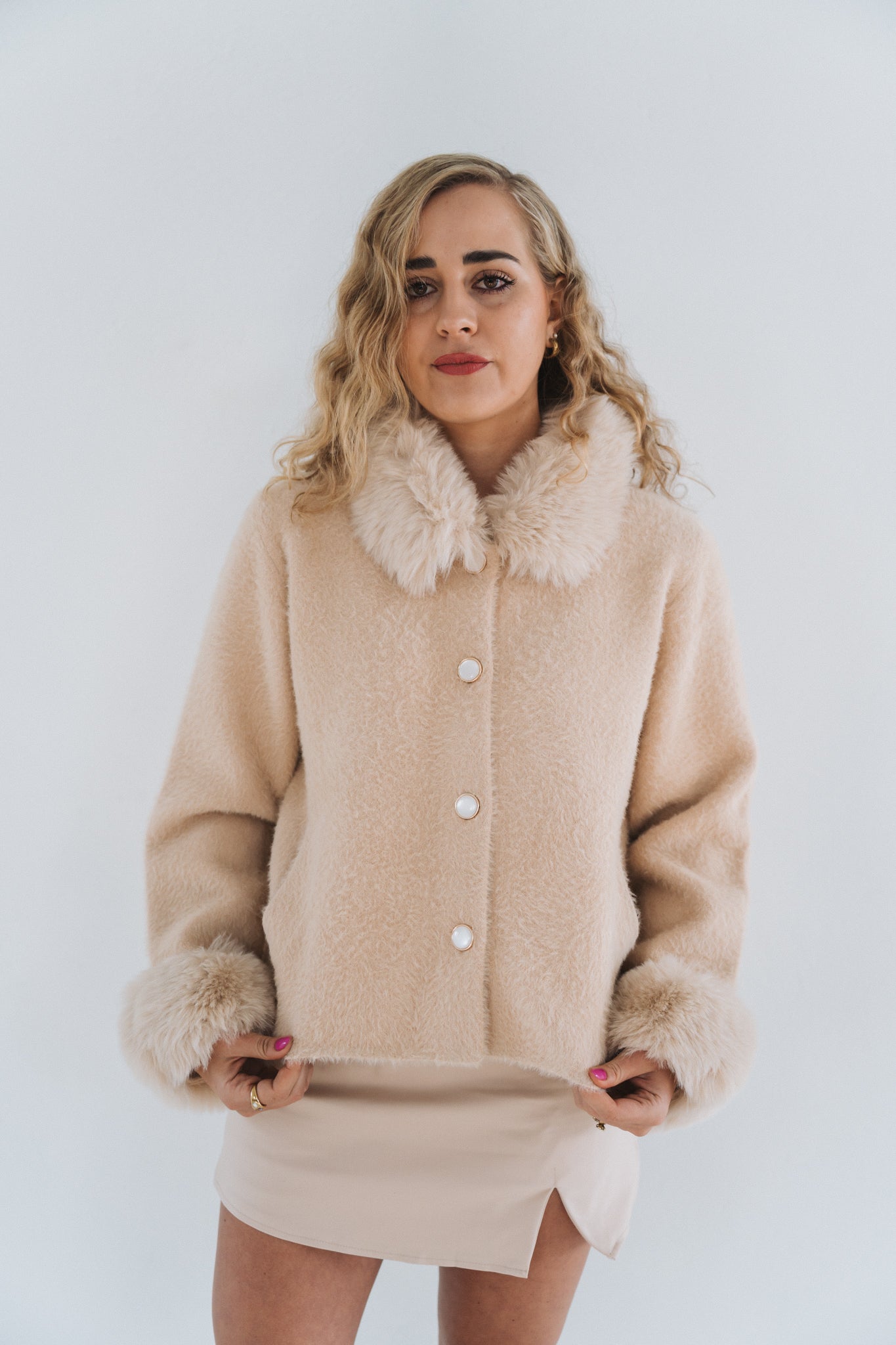 Leah Jacket Cream | One Size / Fits 30-34