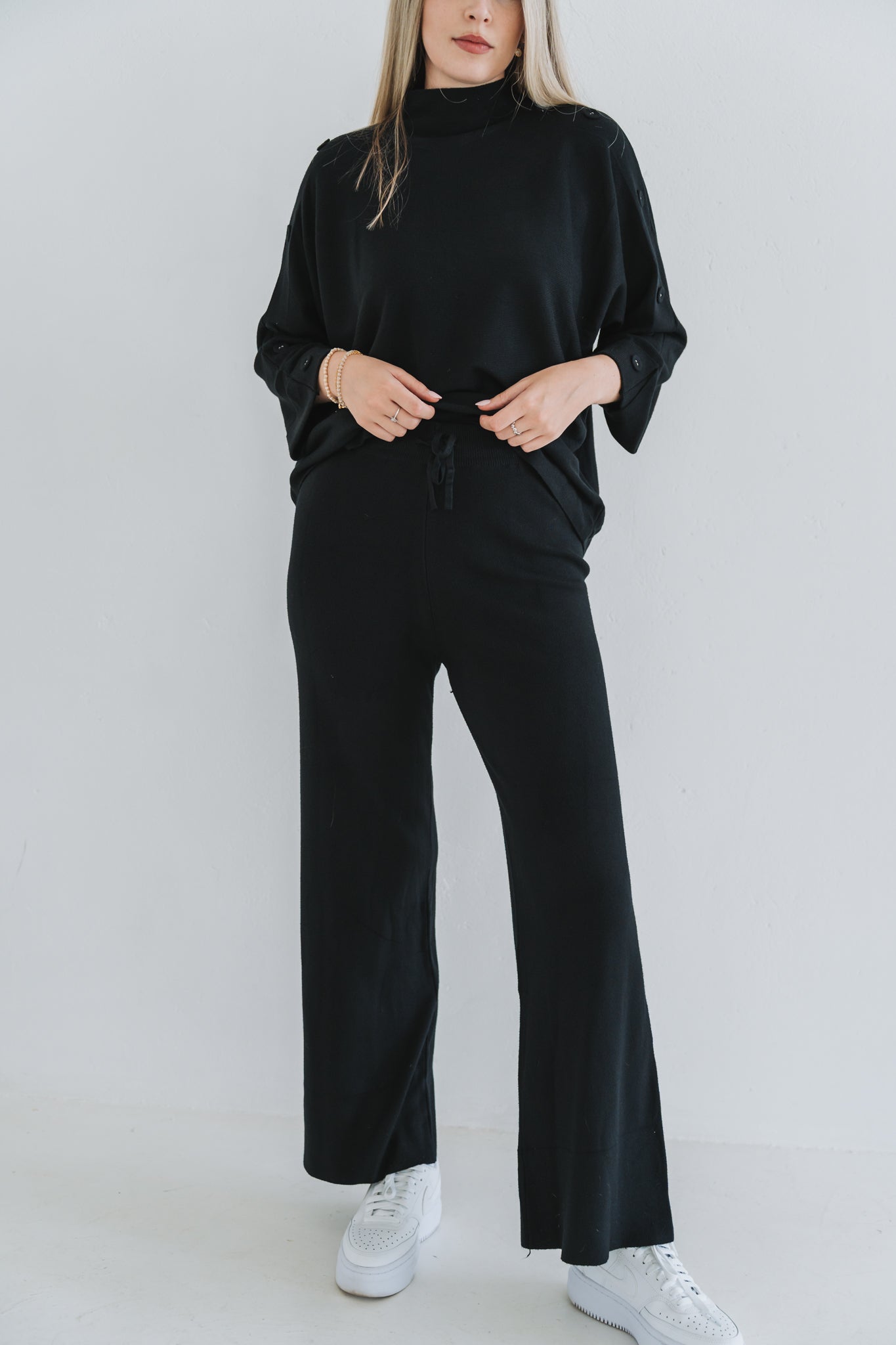 Button Set Trouser Black