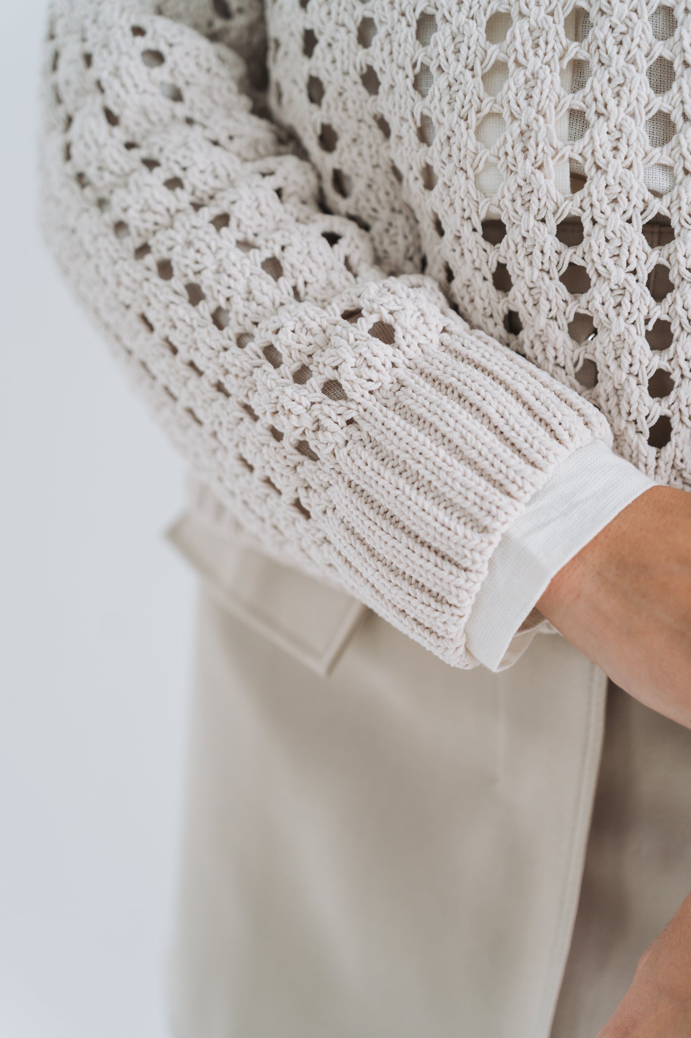 Beige Knit | Available in Sizes S, M, L